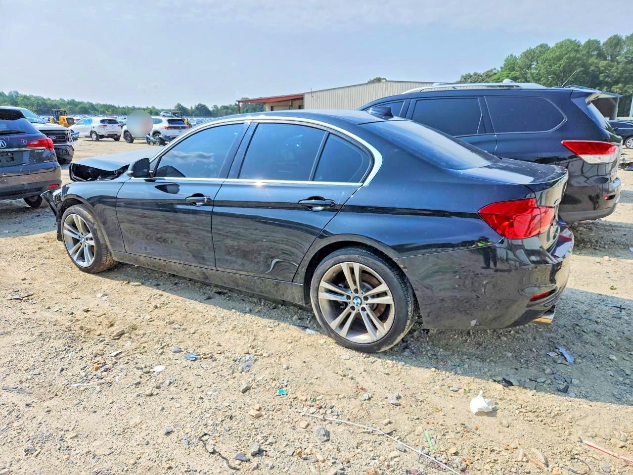 2017 Bmw 330 Xi Black vin: WBA8D9C37HA005572