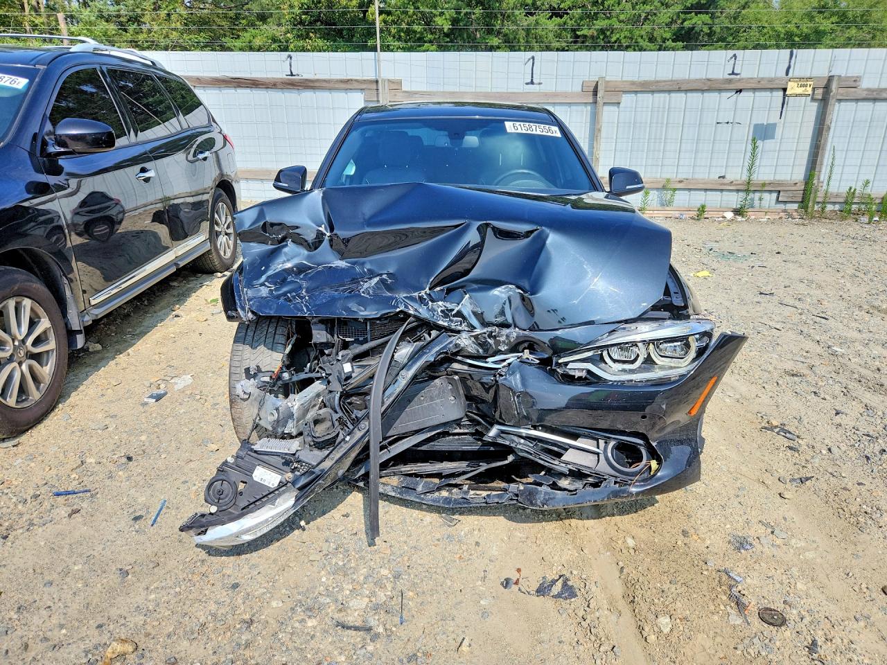 2017 Bmw 330 Xi Black vin: WBA8D9C37HA005572