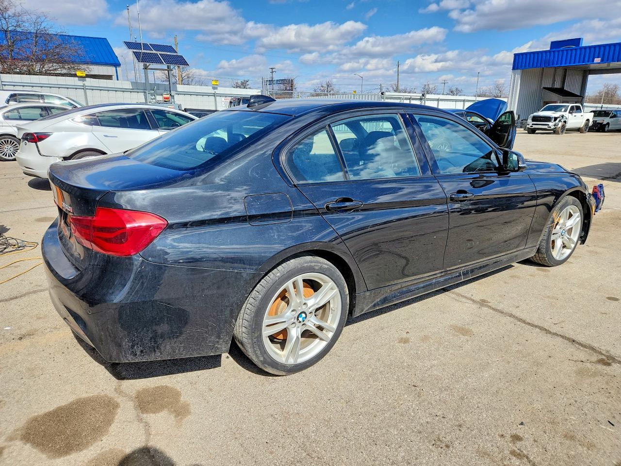 2017 Bmw 330 Xi Black vin: WBA8D9C39HA004956