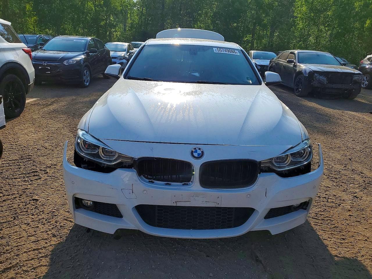 2018 Bmw 330 Xi White vin: WBA8D9C53JA614925