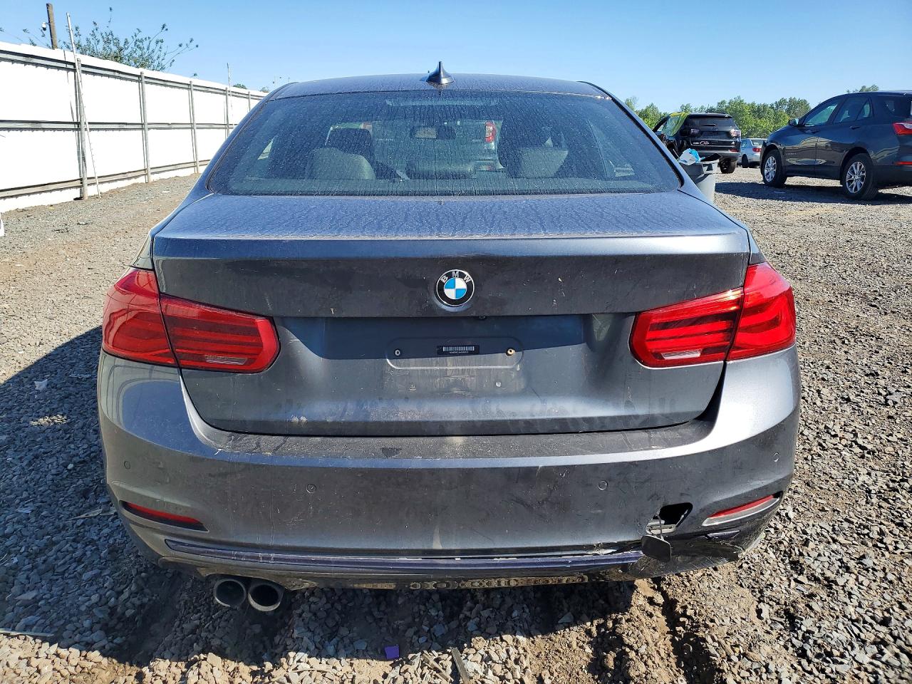 2017 Bmw 330 Xi Gray vin: WBA8D9C55HA003725
