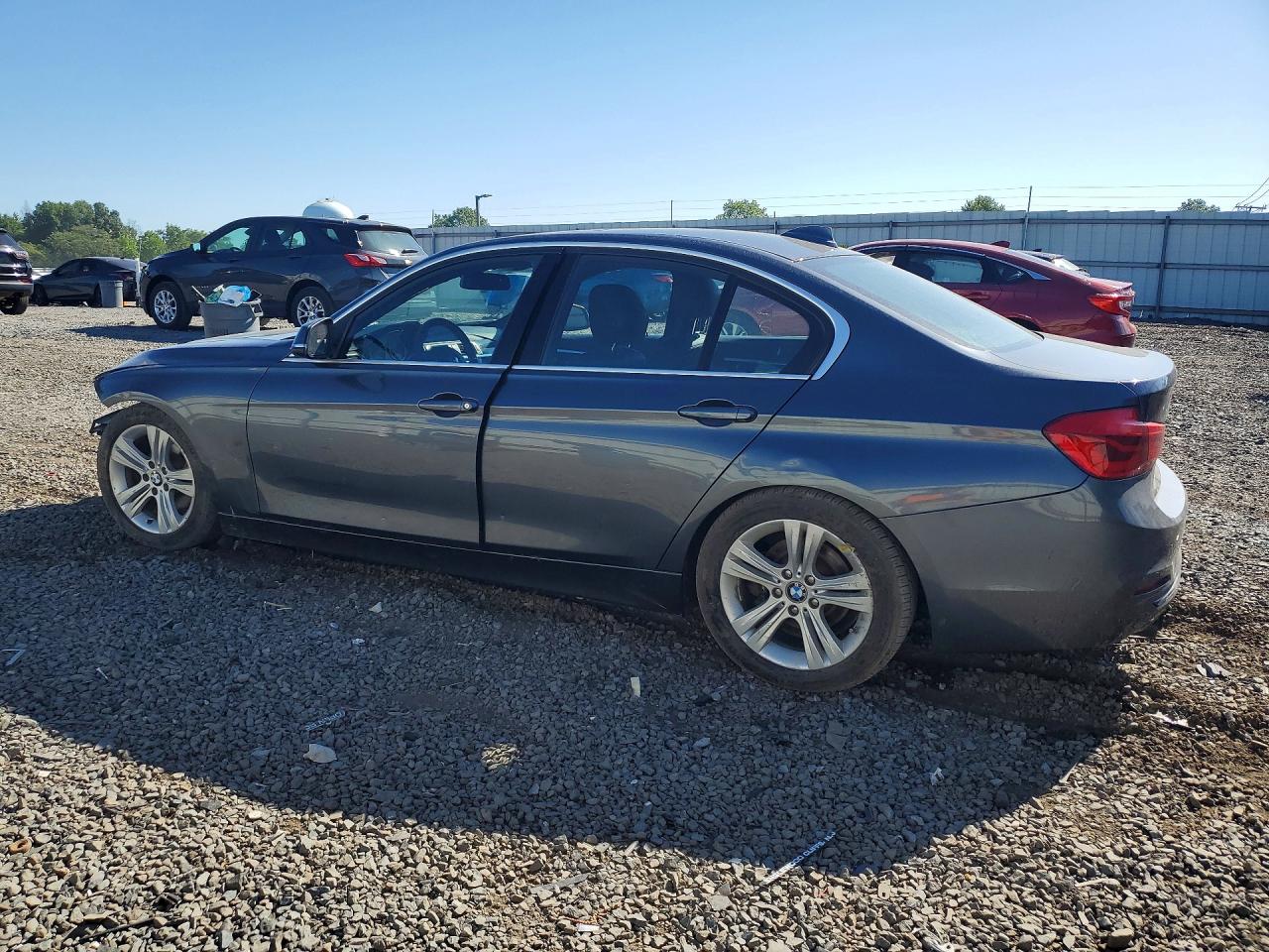 2017 Bmw 330 Xi Gray vin: WBA8D9C55HA003725