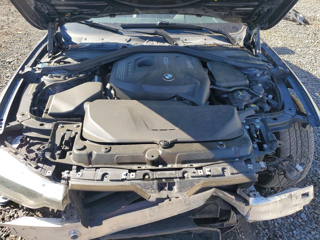 2017 Bmw 330 Xi Gray vin: WBA8D9C55HA003725