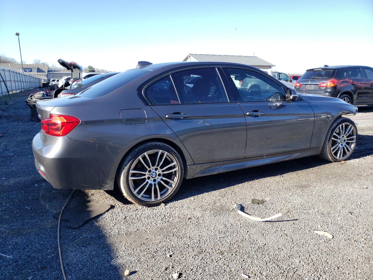 2018 Bmw 330 Xi Gray vin: WBA8D9C55JA012852