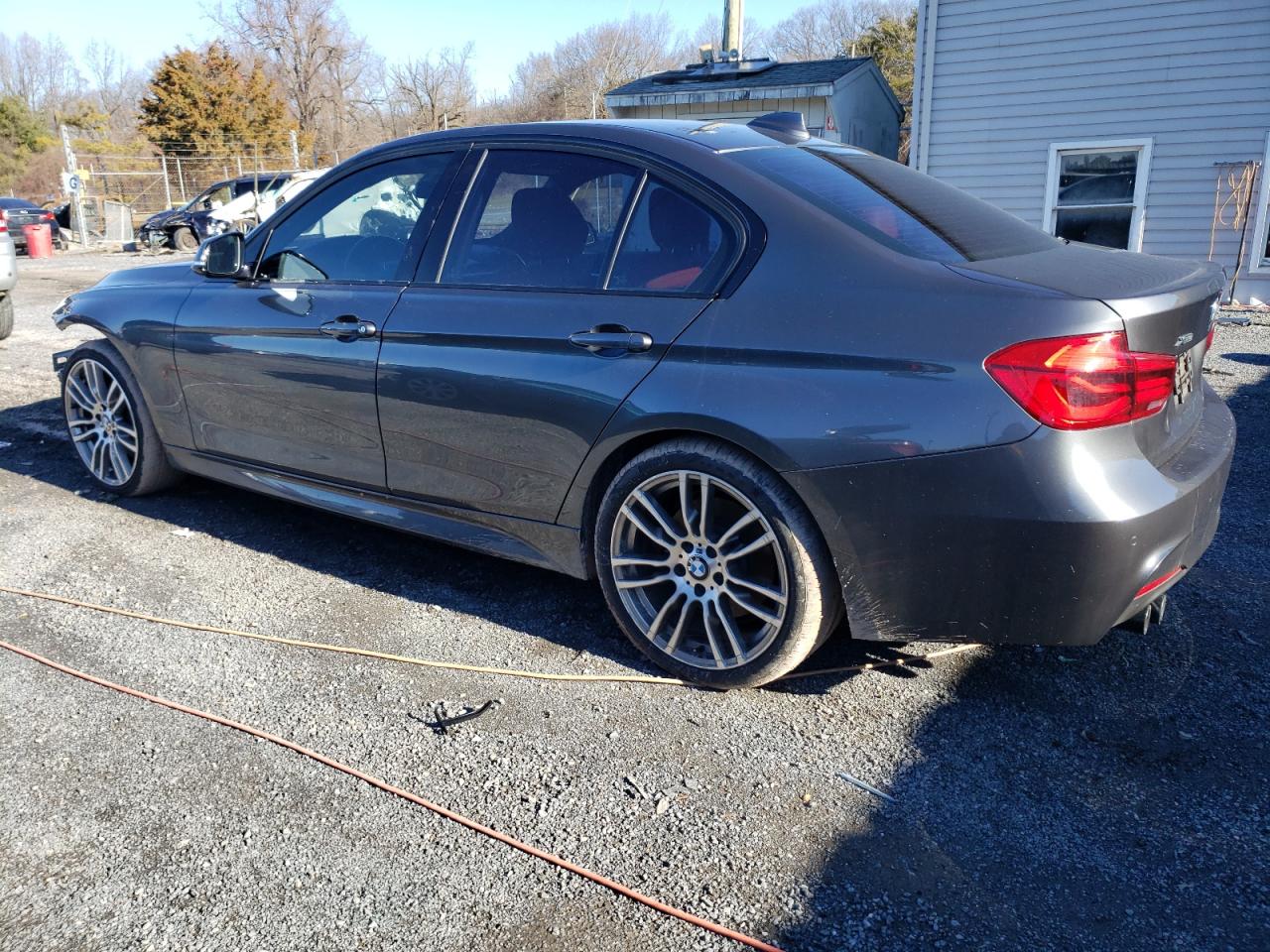 2018 Bmw 330 Xi Gray vin: WBA8D9C55JA012852