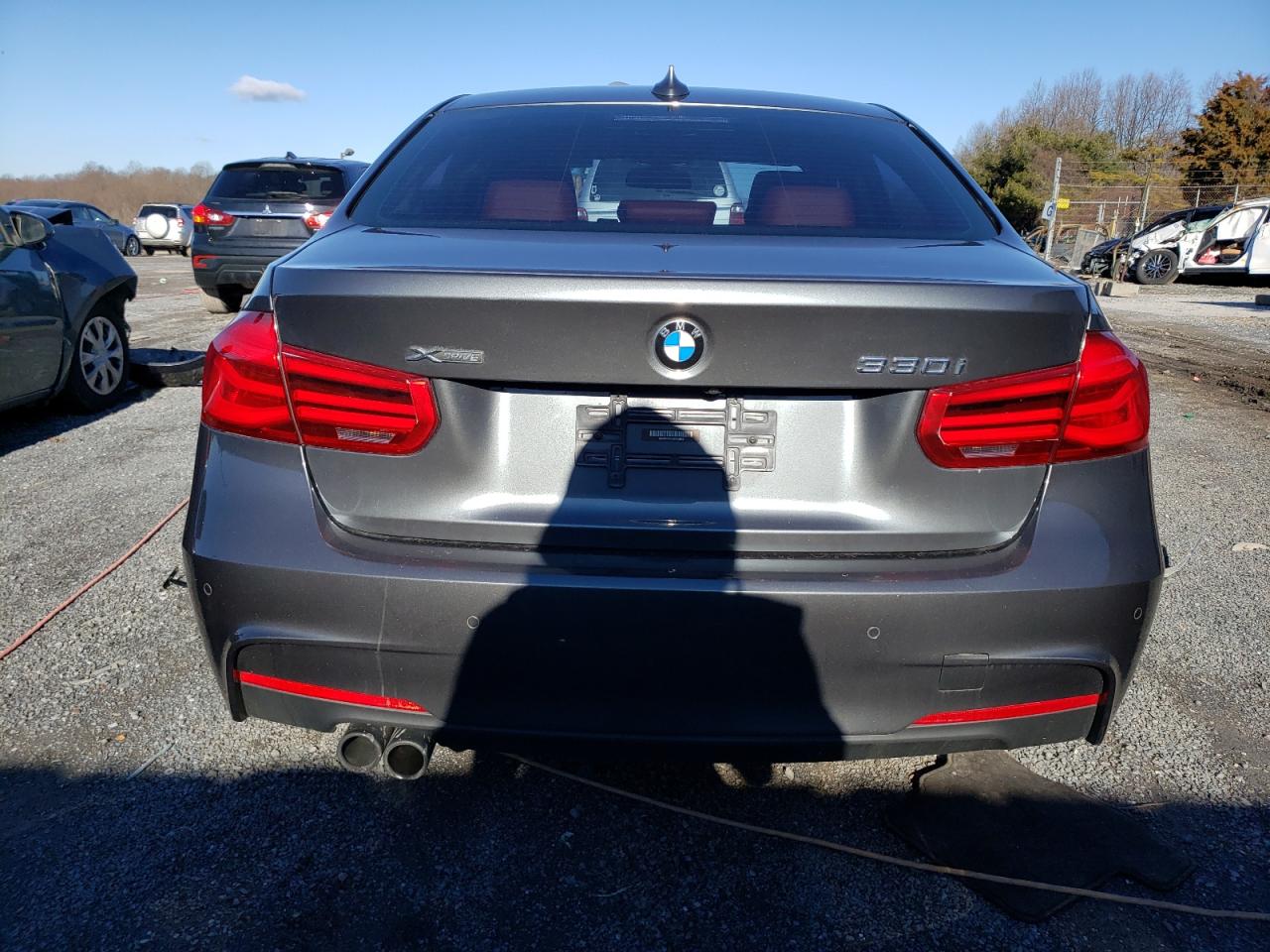 2018 Bmw 330 Xi Gray vin: WBA8D9C55JA012852