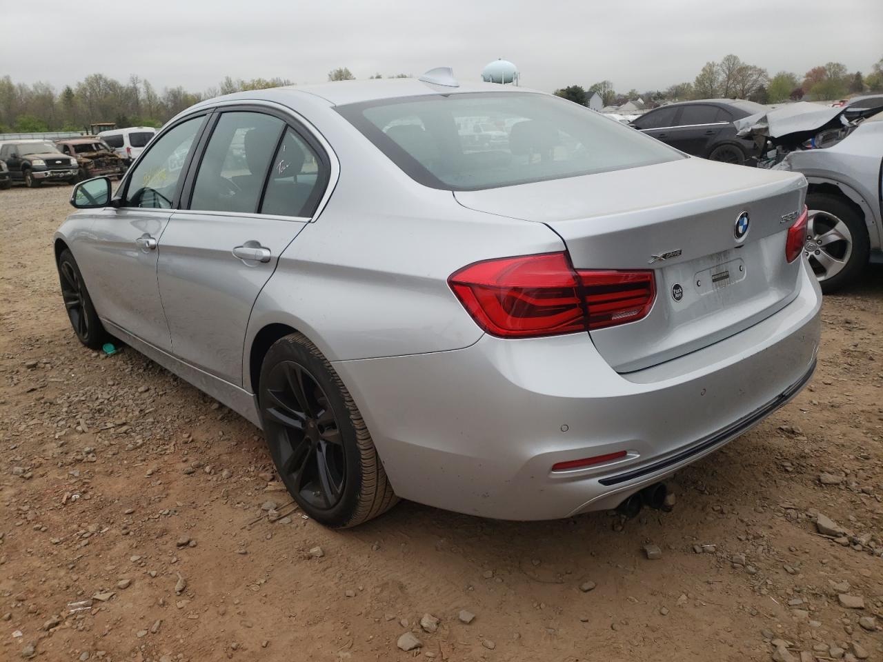 2018 Bmw 330 Xi Silver vin: WBA8D9G5XJNU71510