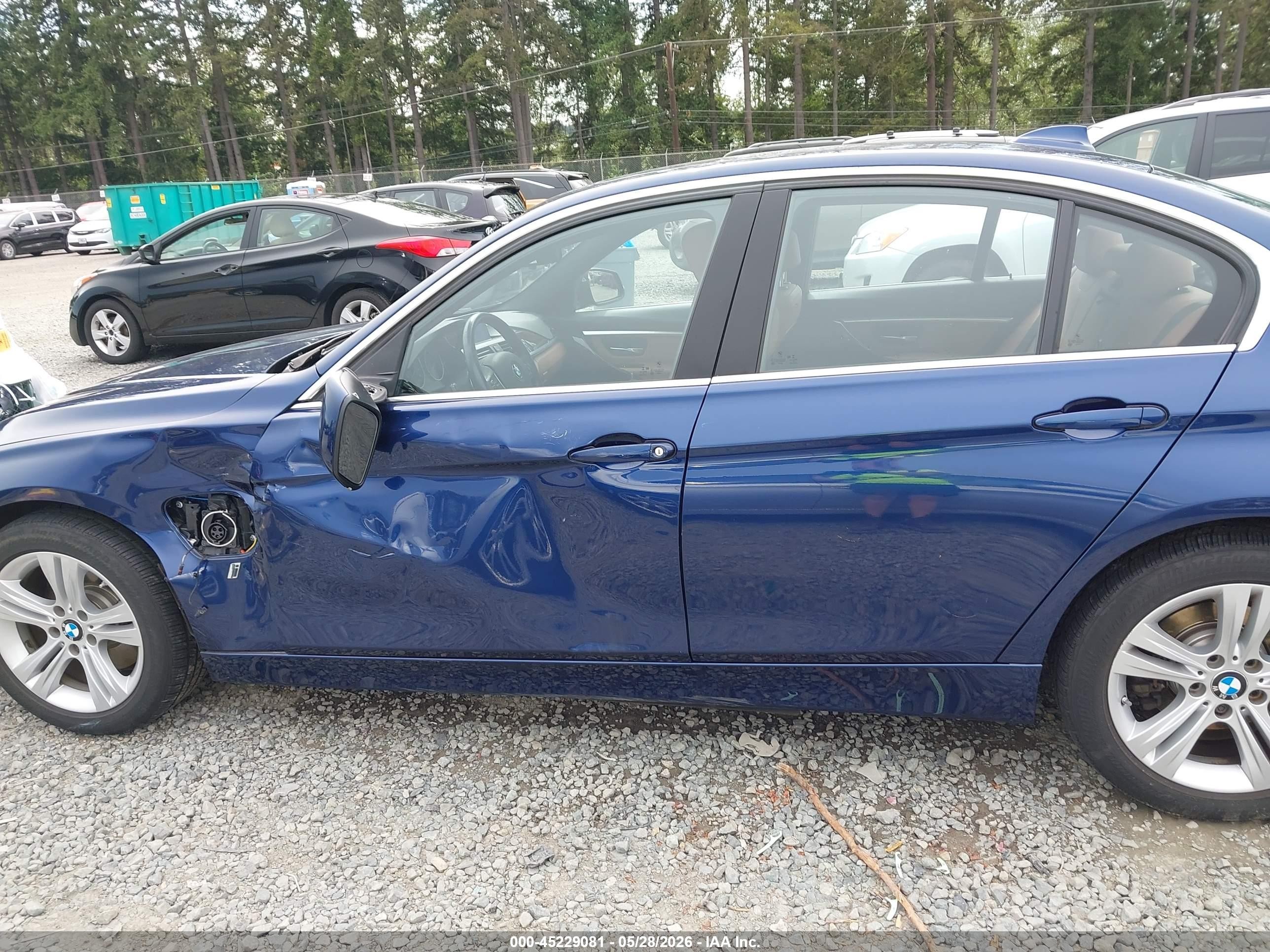 2017 Bmw 330e Iperformance Blue vin: WBA8E1C37HA029806