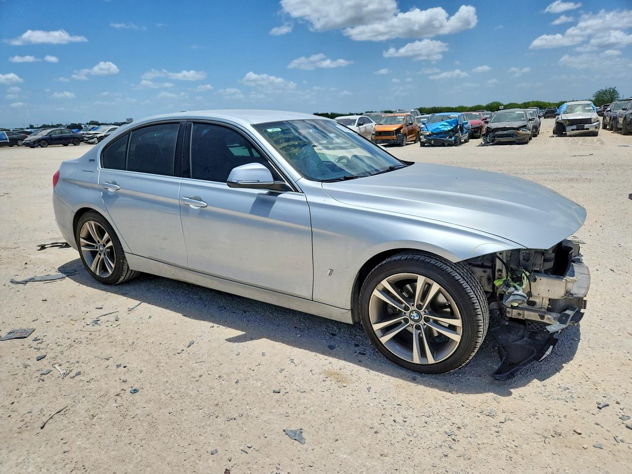2017 Bmw 330e Silver vin: WBA8E1C39HA158937