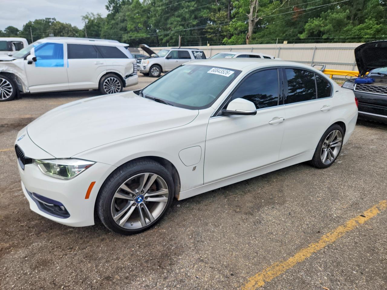 2018 Bmw 330e White vin: WBA8E1C50JA178243