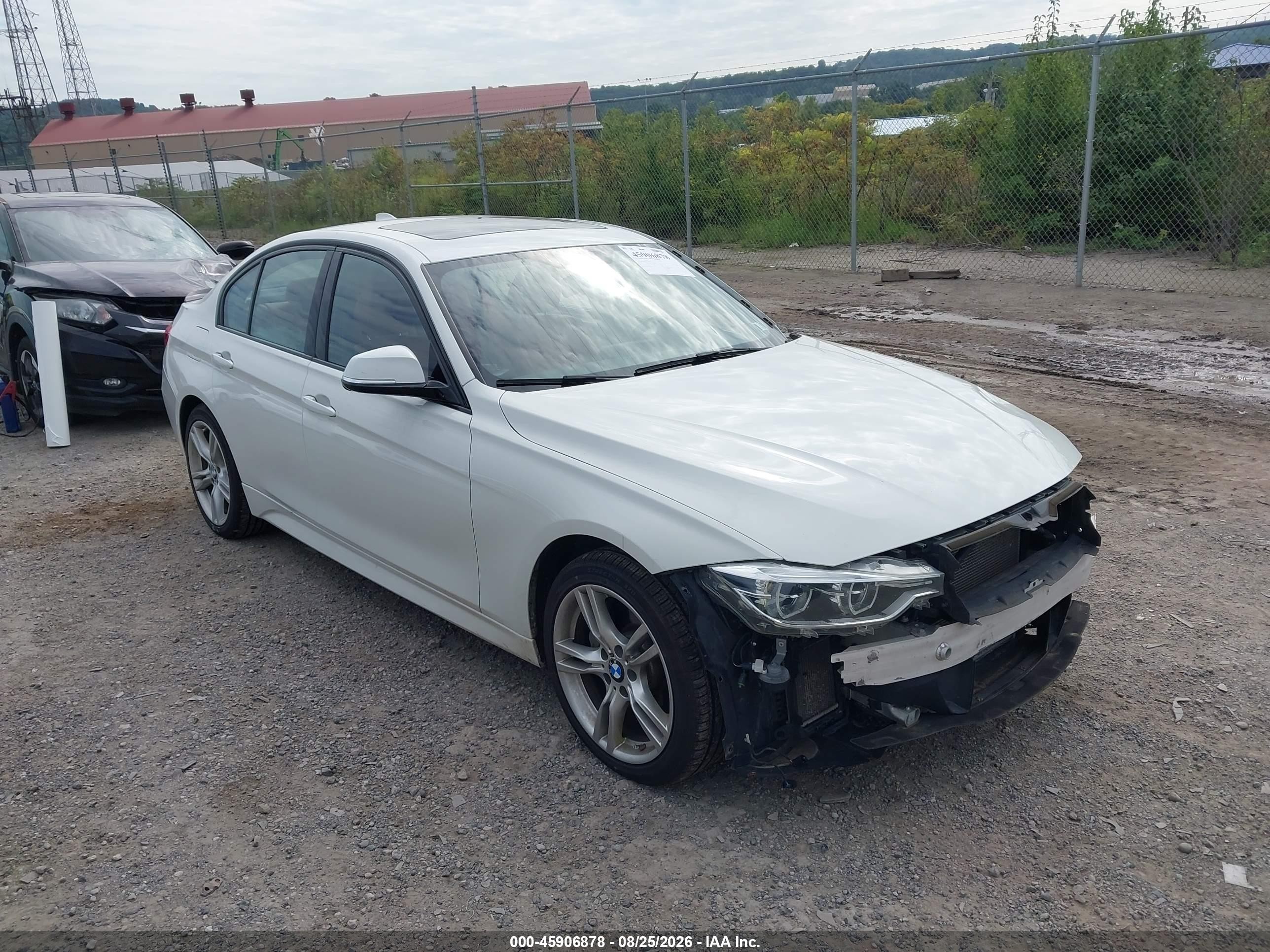 2016 Bmw 328i Xdrive White vin: WBA8E3C52GK504803