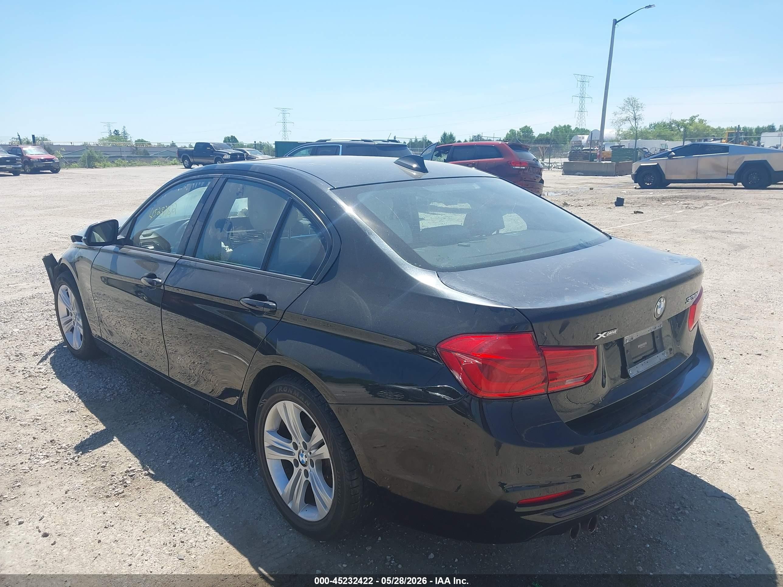 2016 Bmw 328i Xdrive Black vin: WBA8E3C5XGK500918
