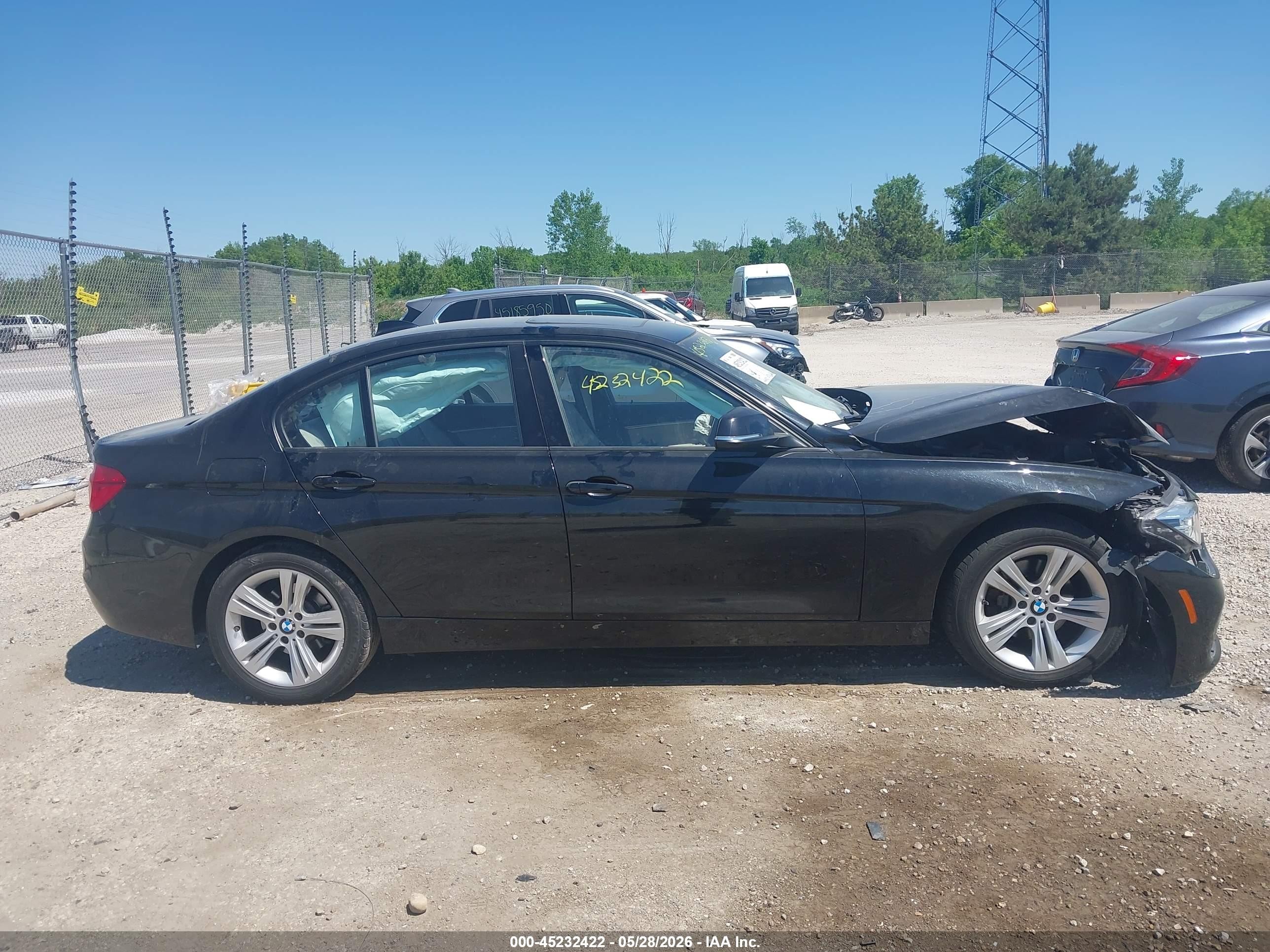 2016 Bmw 328i Xdrive Black vin: WBA8E3C5XGK500918