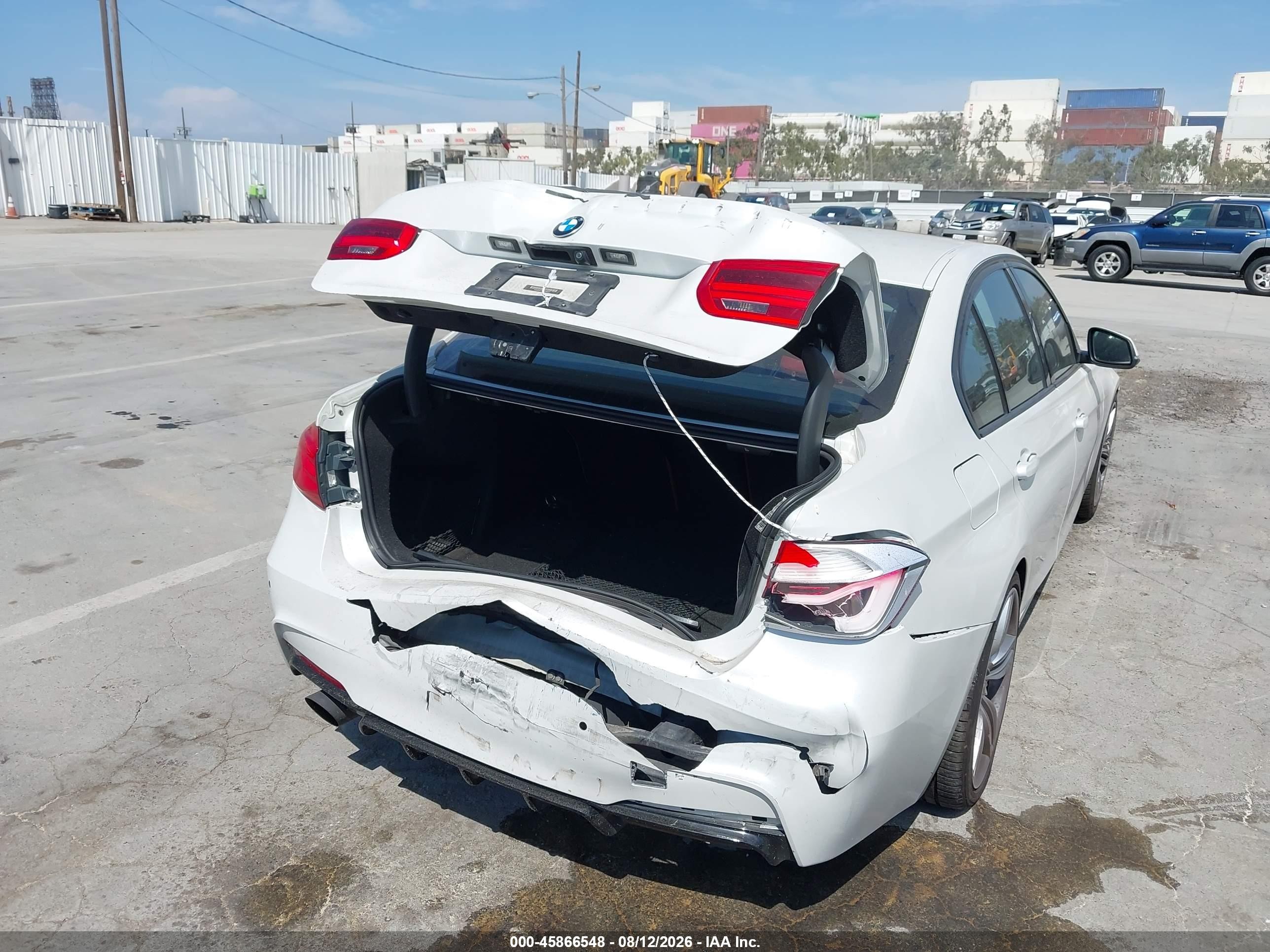 2016 Bmw 328d   White vin: WBA8E5C50GK388237