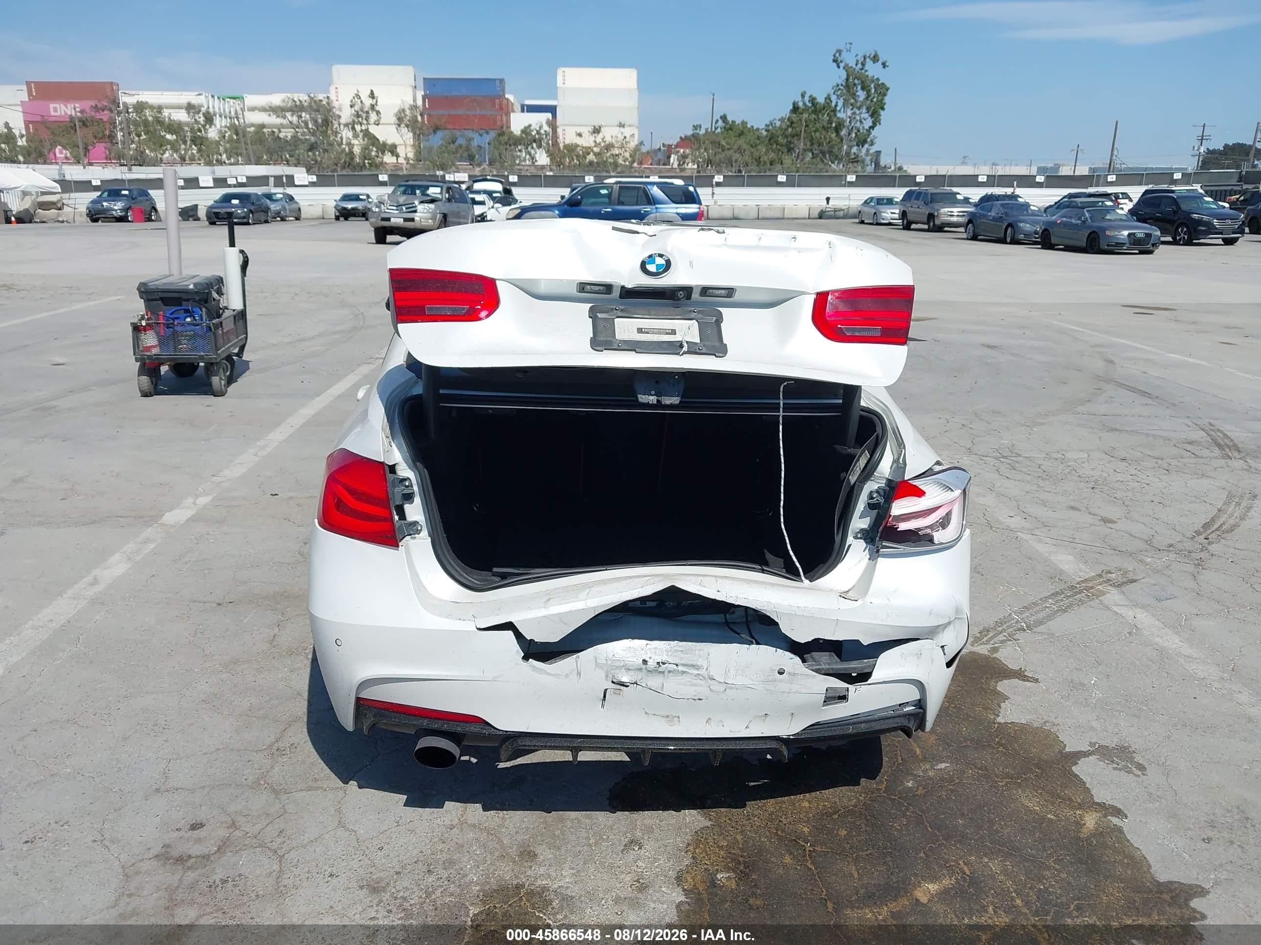 2016 Bmw 328d   White vin: WBA8E5C50GK388237