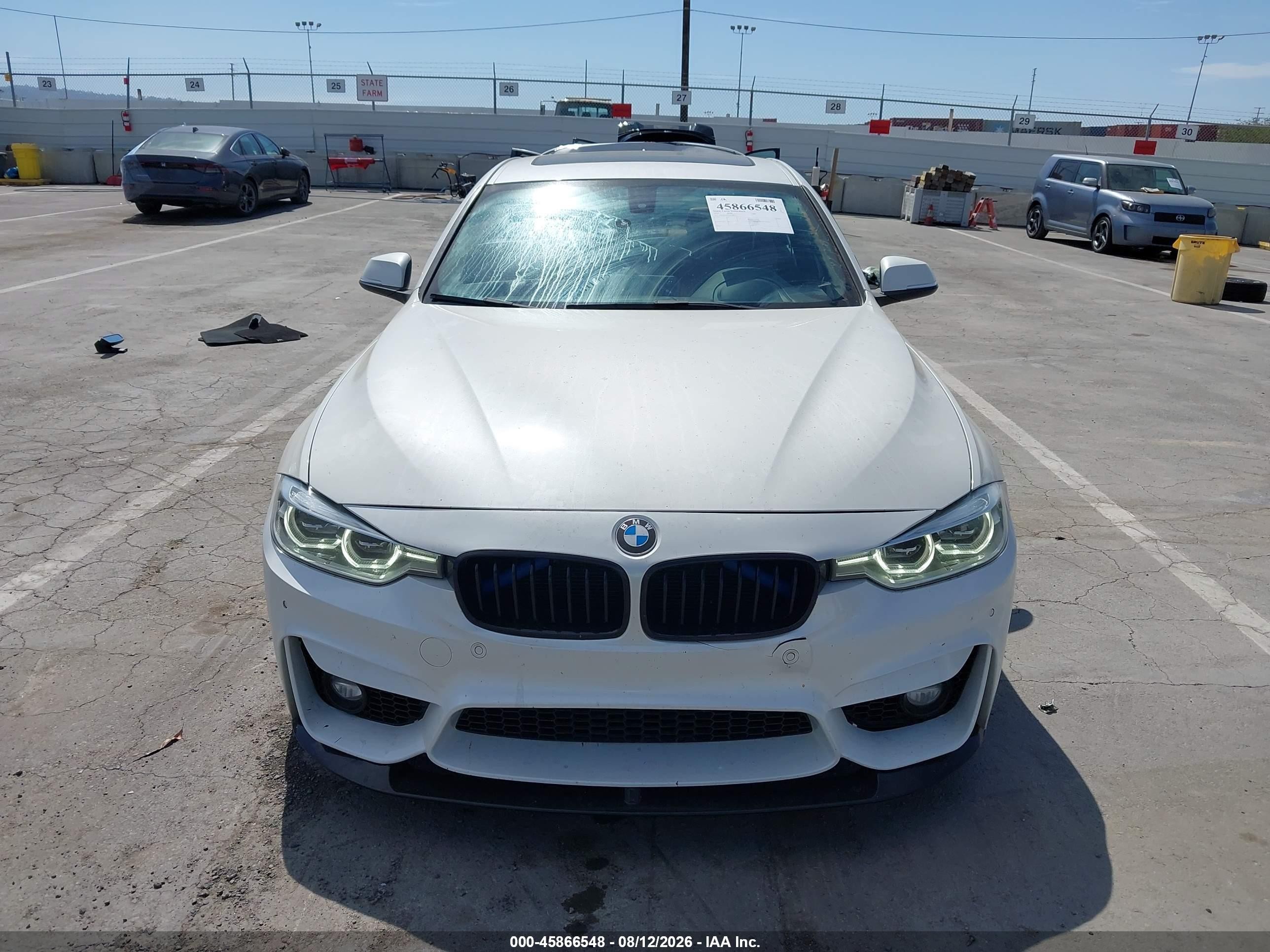 2016 Bmw 328d   White vin: WBA8E5C50GK388237