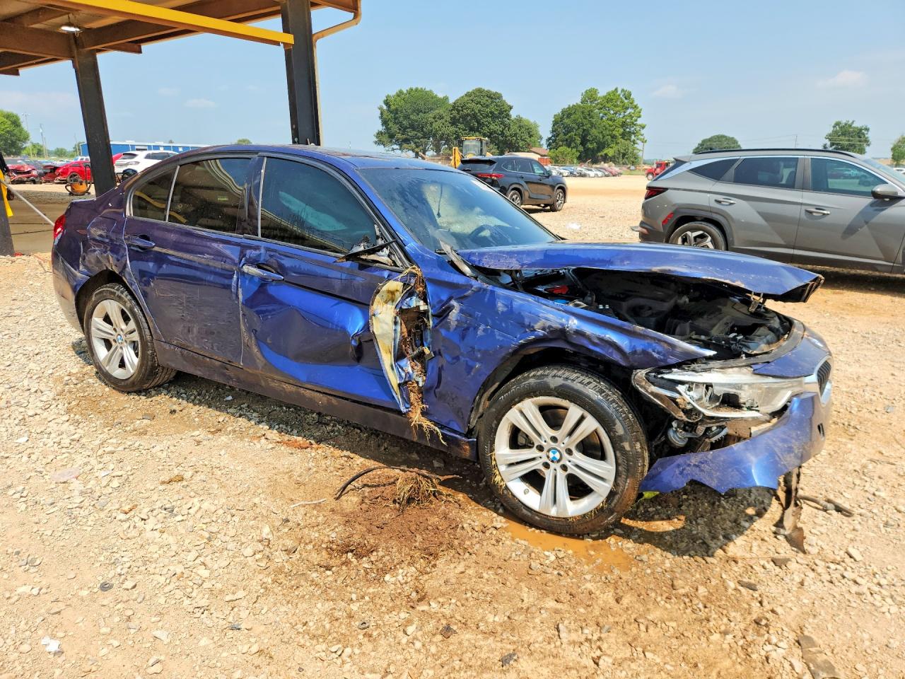 2016 Bmw 328 I Sulev Синий vin: WBA8E9G52GNU29340