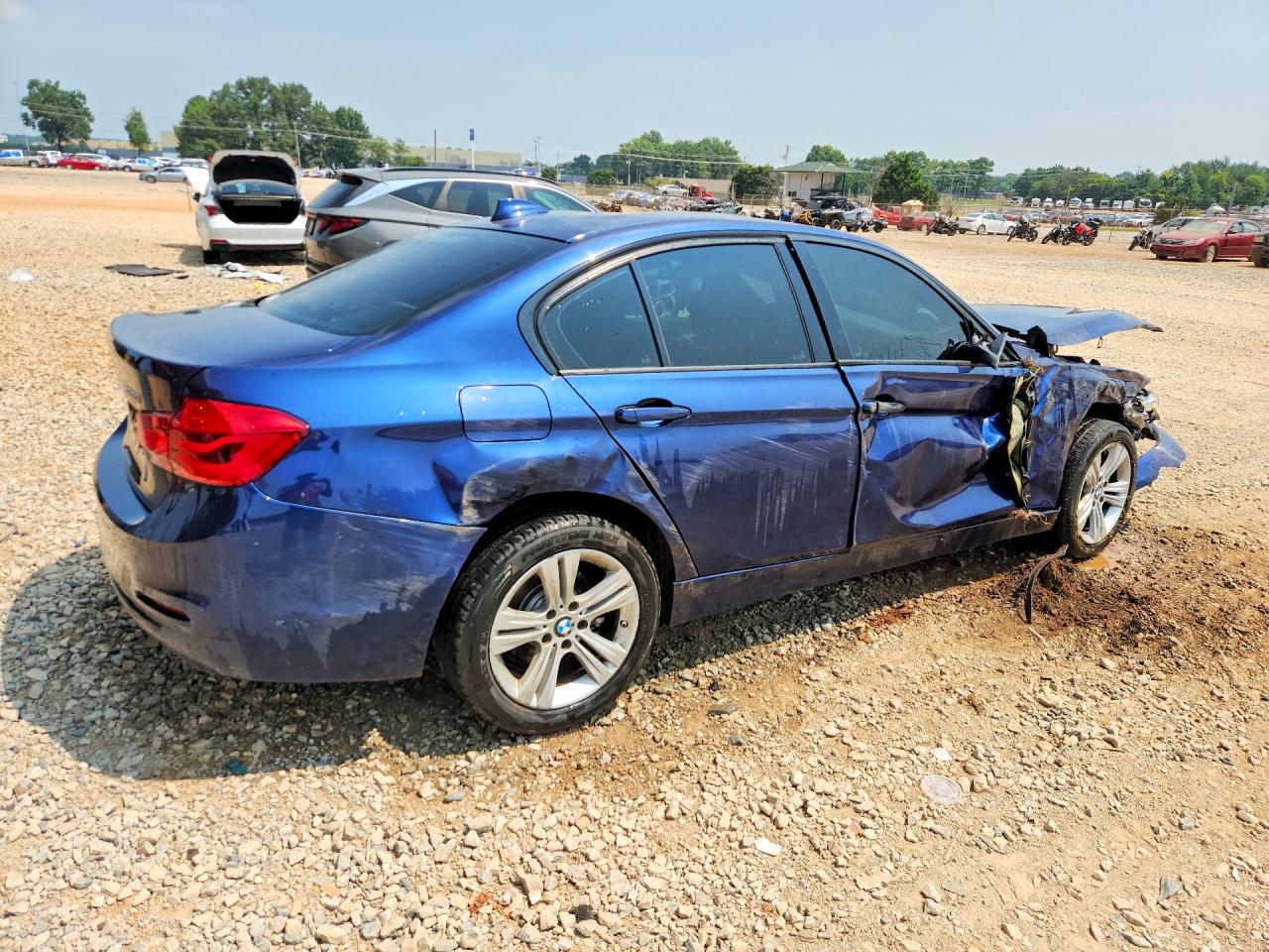 2016 Bmw 328 I Sulev Синий vin: WBA8E9G52GNU29340
