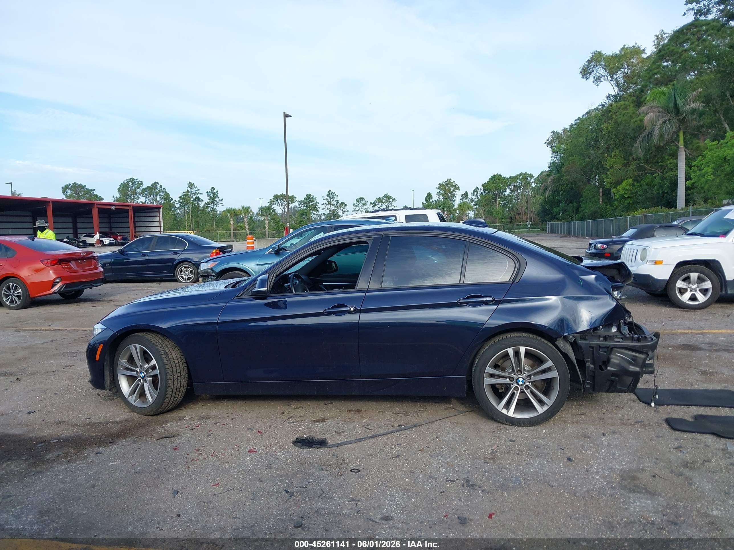 2016 Bmw 328i Dark Blue vin: WBA8E9G52GNU30505