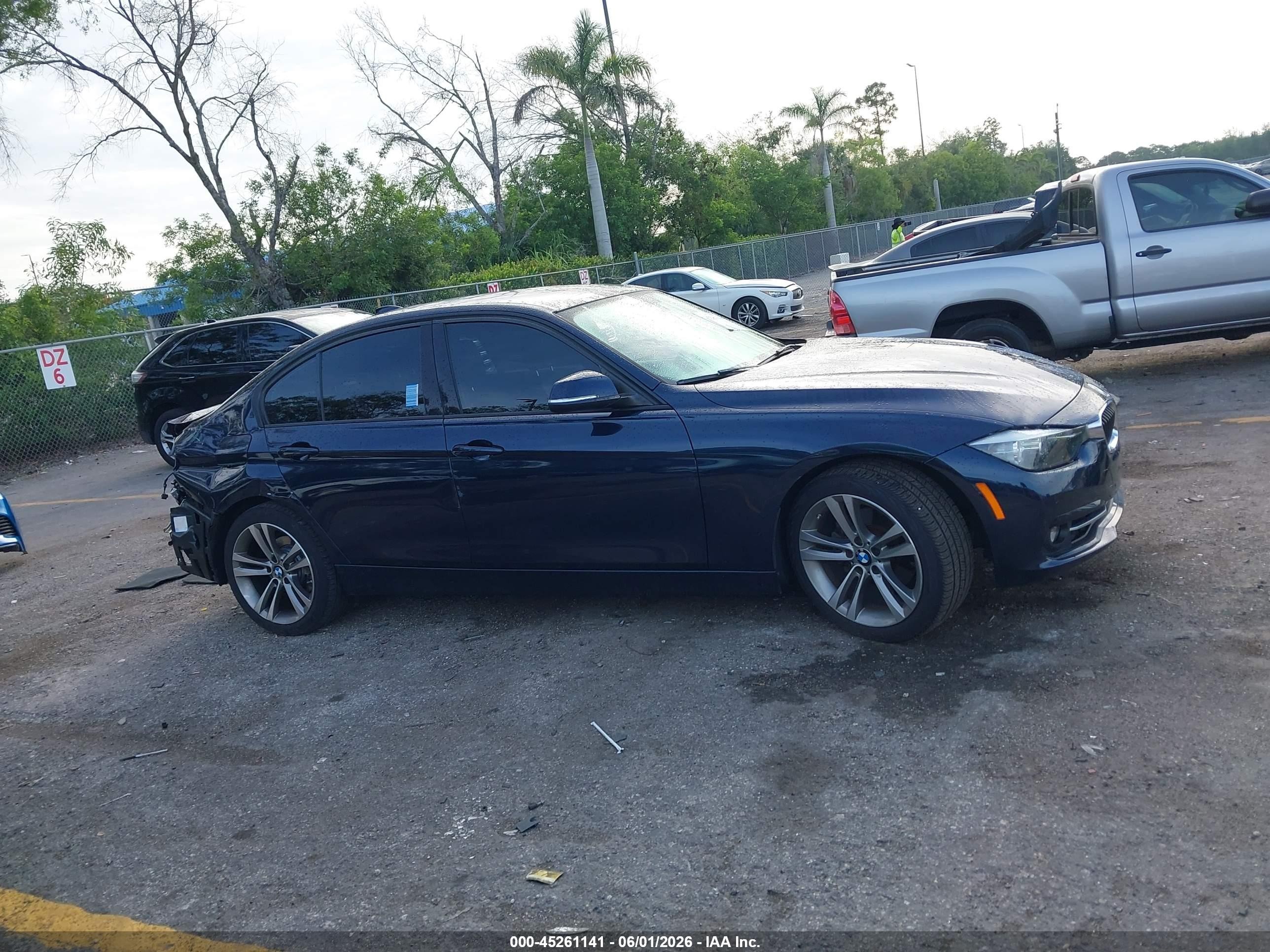 2016 Bmw 328i Dark Blue vin: WBA8E9G52GNU30505