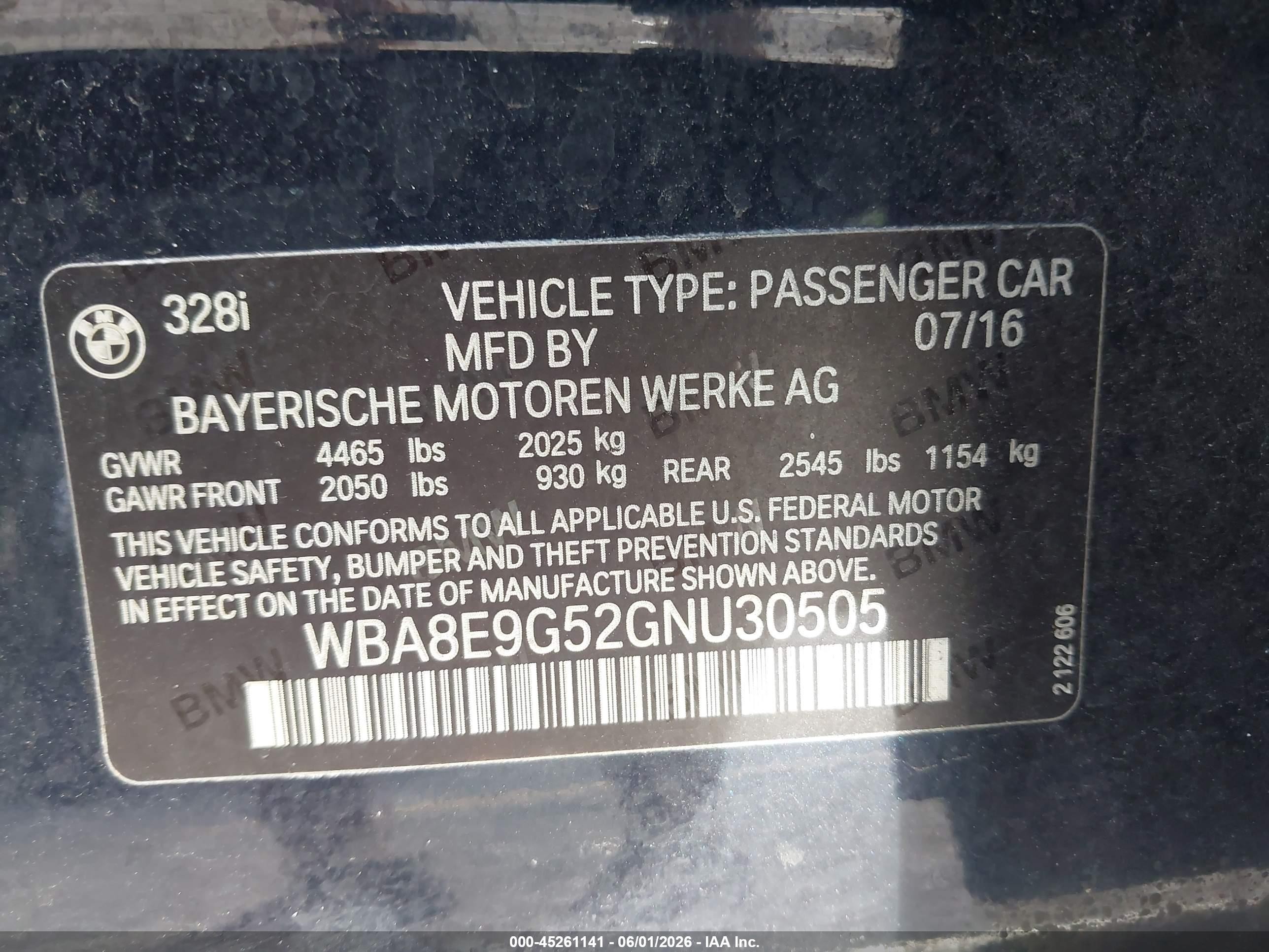 2016 Bmw 328i Dark Blue vin: WBA8E9G52GNU30505