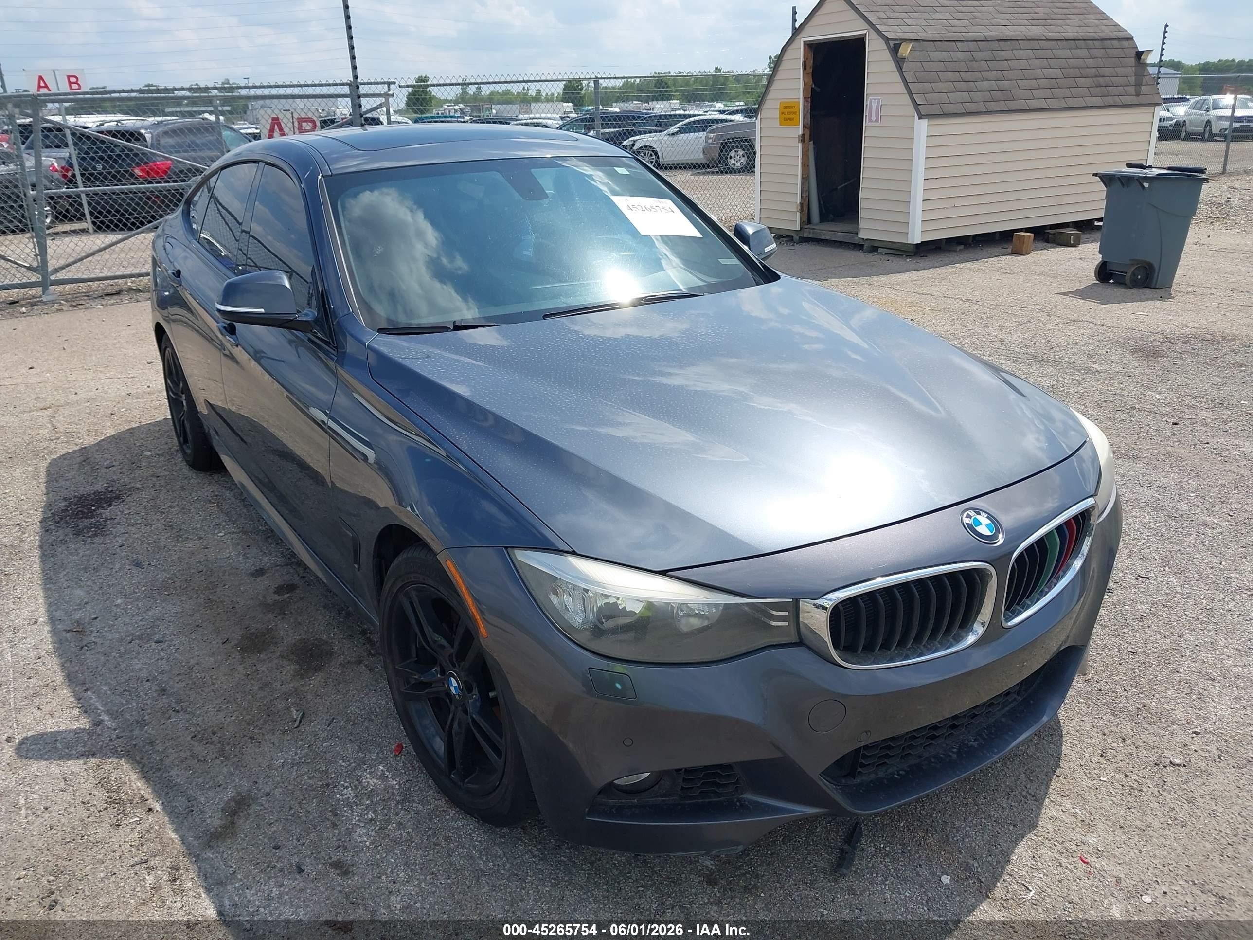 2015 Bmw 328i Gran Turismo Xdrive Gray vin: WBA8Z5C50FD672345