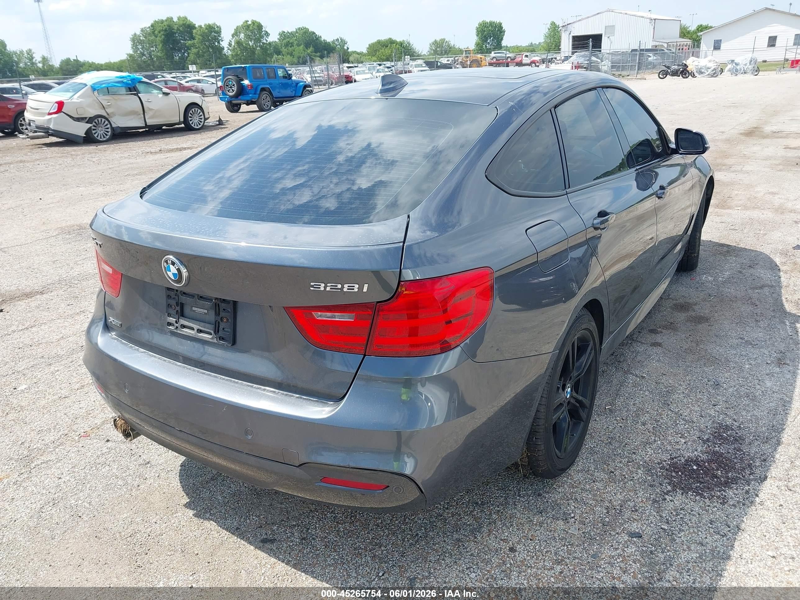 2015 Bmw 328i Gran Turismo Xdrive Gray vin: WBA8Z5C50FD672345