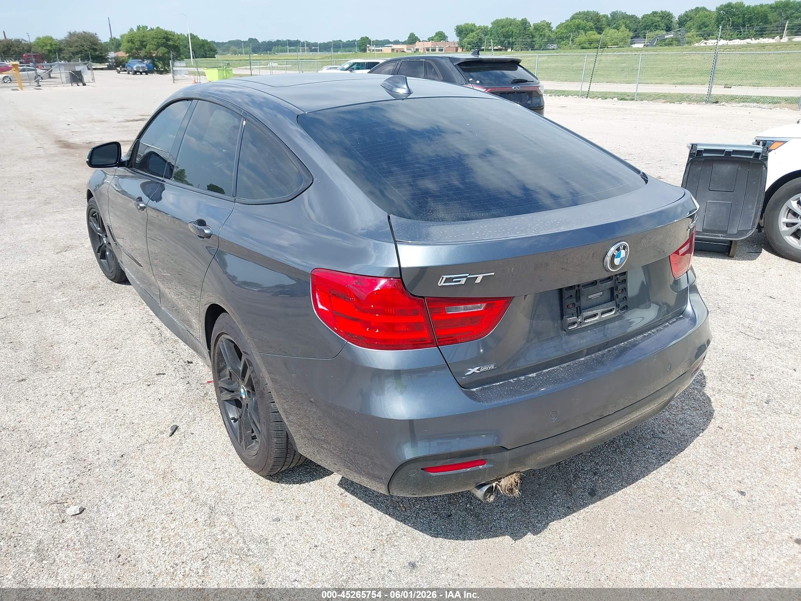 2015 Bmw 328i Gran Turismo Xdrive Gray vin: WBA8Z5C50FD672345