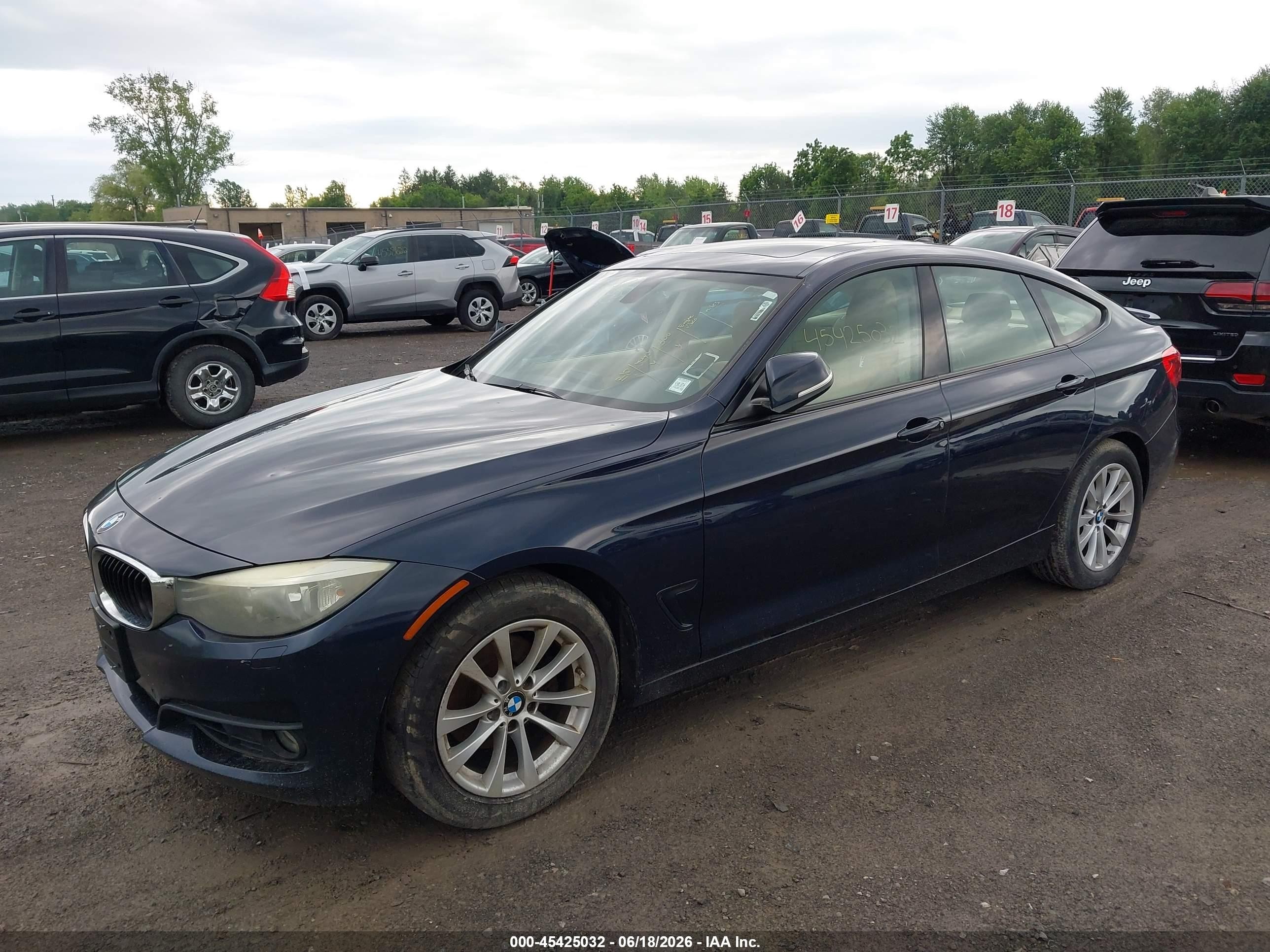 2015 Bmw 328i Gran Turismo Xdrive Dark Blue vin: WBA8Z5C52FGS36725