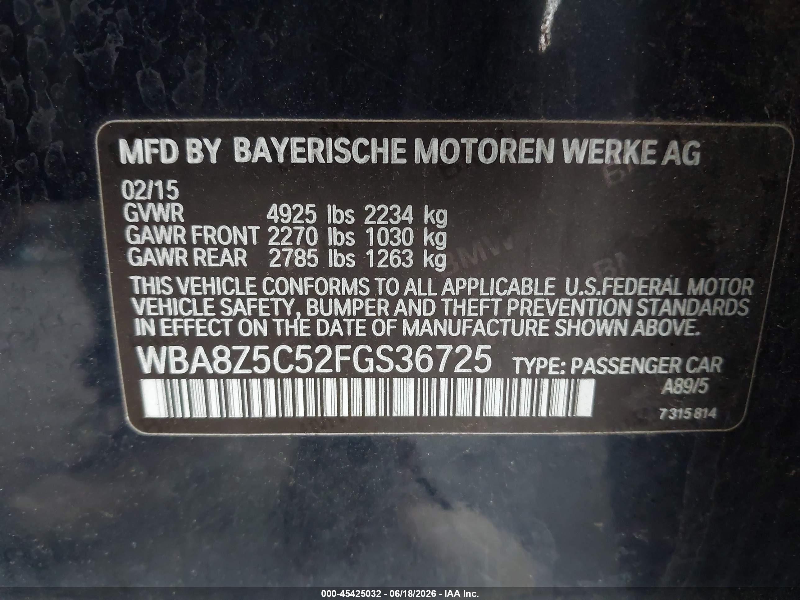 2015 Bmw 328i Gran Turismo Xdrive Dark Blue vin: WBA8Z5C52FGS36725