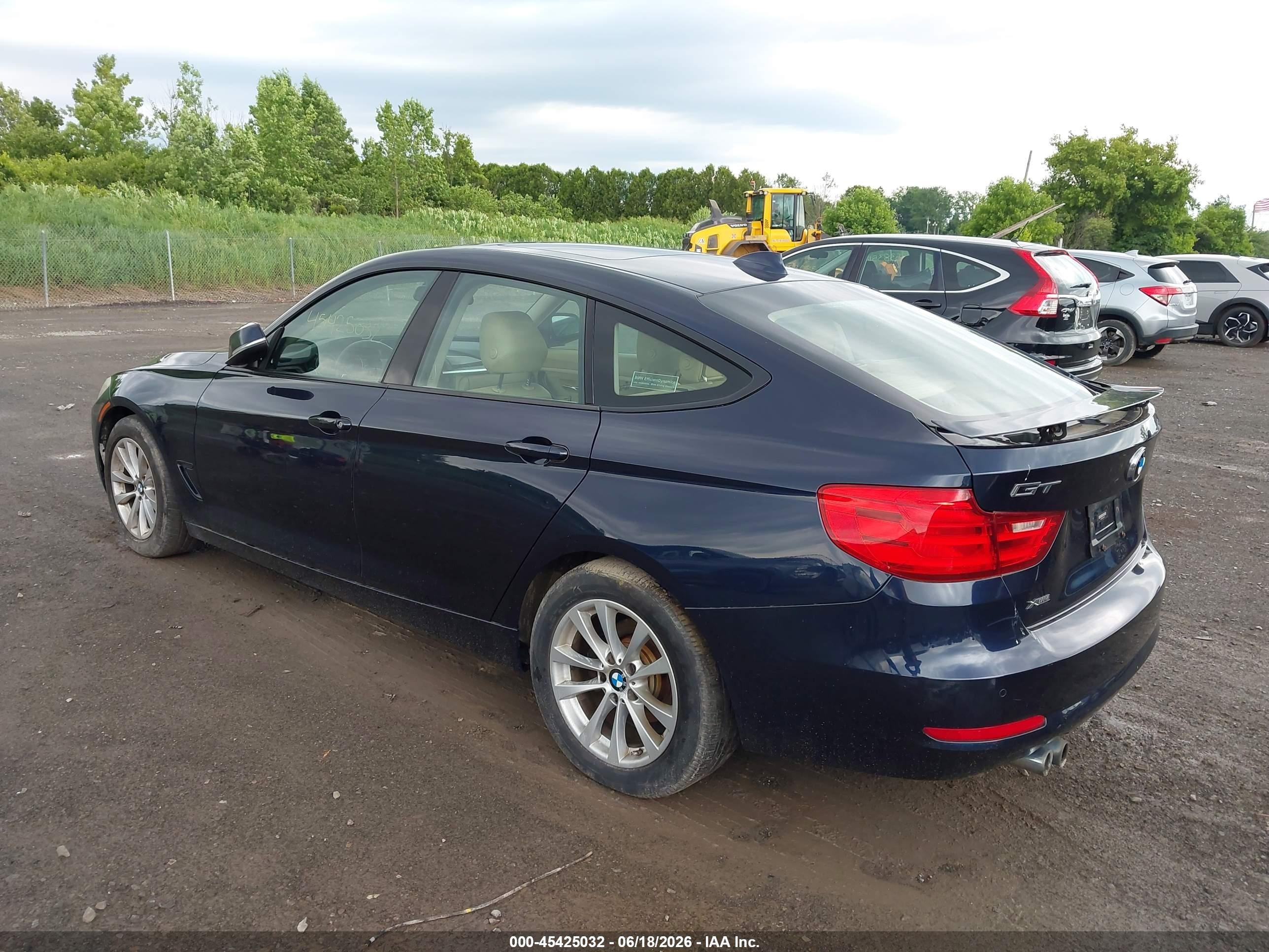 2015 Bmw 328i Gran Turismo Xdrive Dark Blue vin: WBA8Z5C52FGS36725
