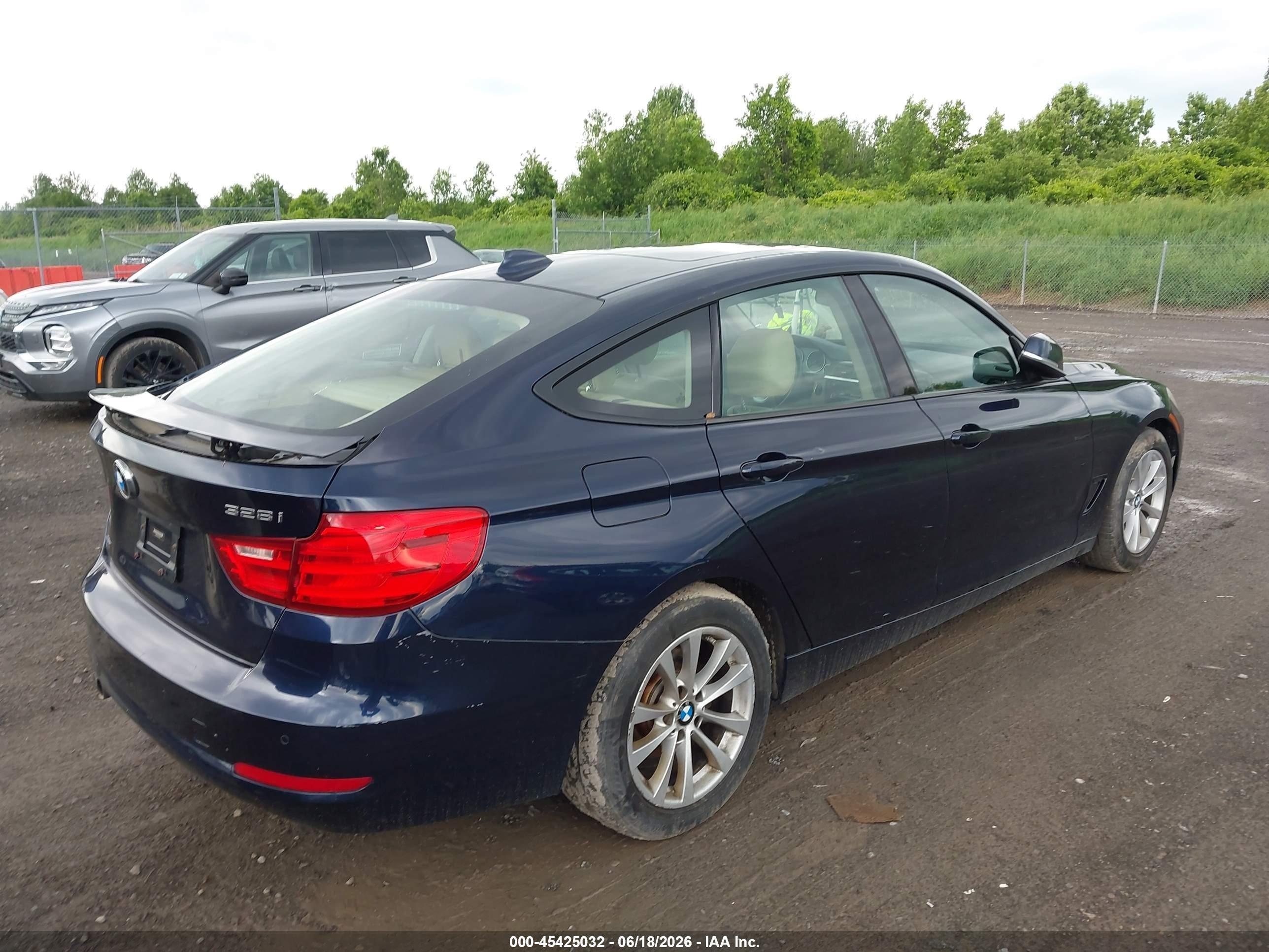 2015 Bmw 328i Gran Turismo Xdrive Dark Blue vin: WBA8Z5C52FGS36725