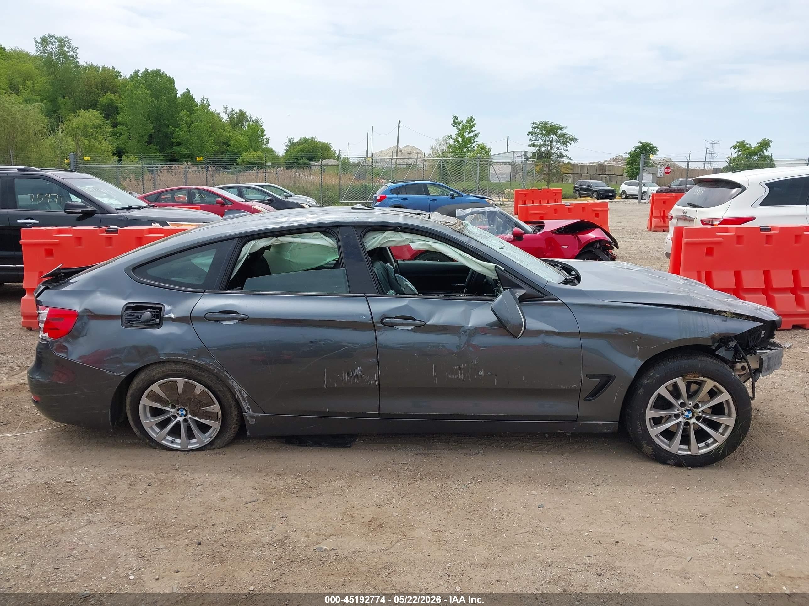 2015 Bmw 328i Gran Turismo Xdrive Gray vin: WBA8Z5C57FD672195