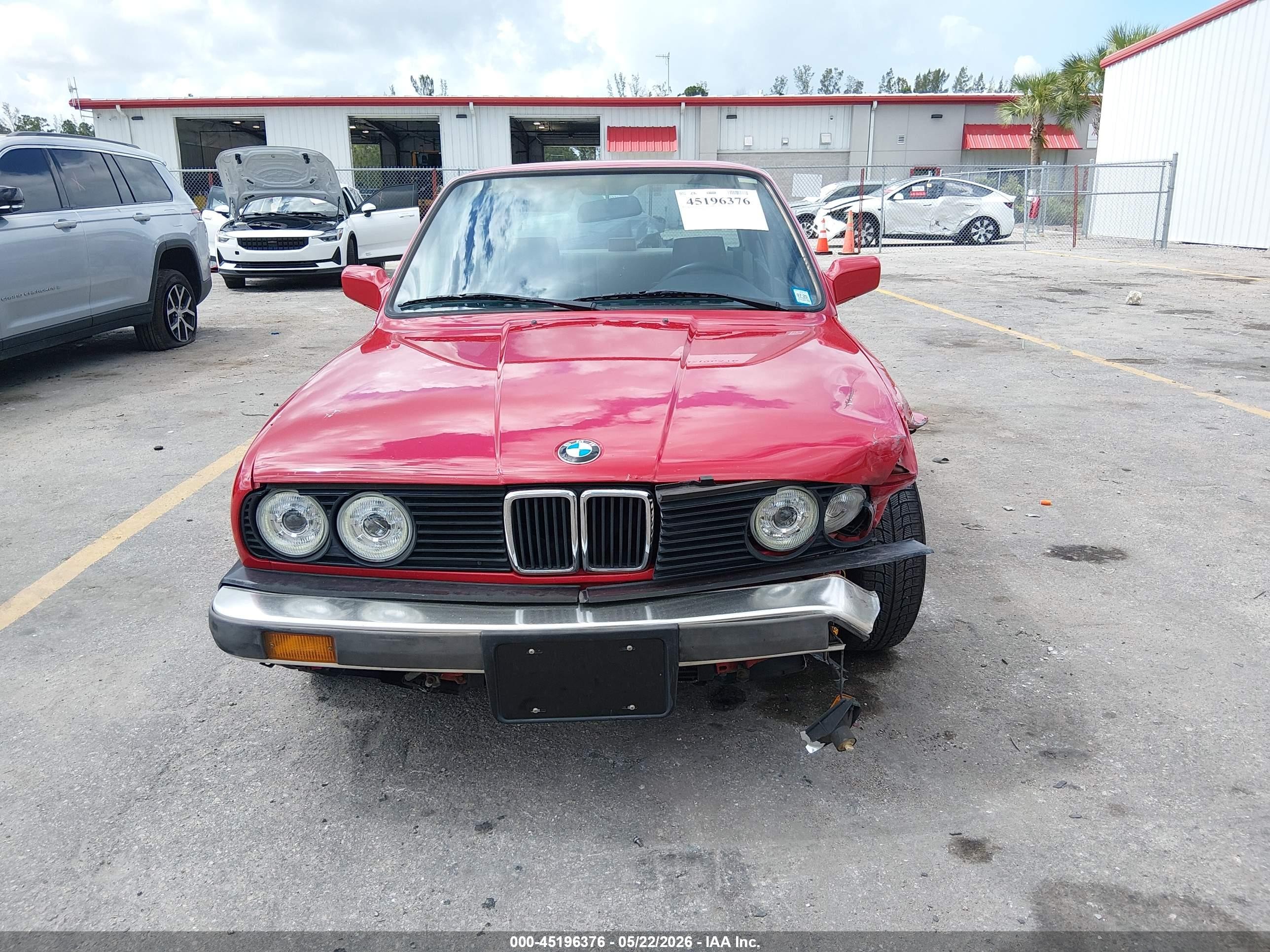 1987 Bmw 325 Is Red vin: WBAAA1304H2323015
