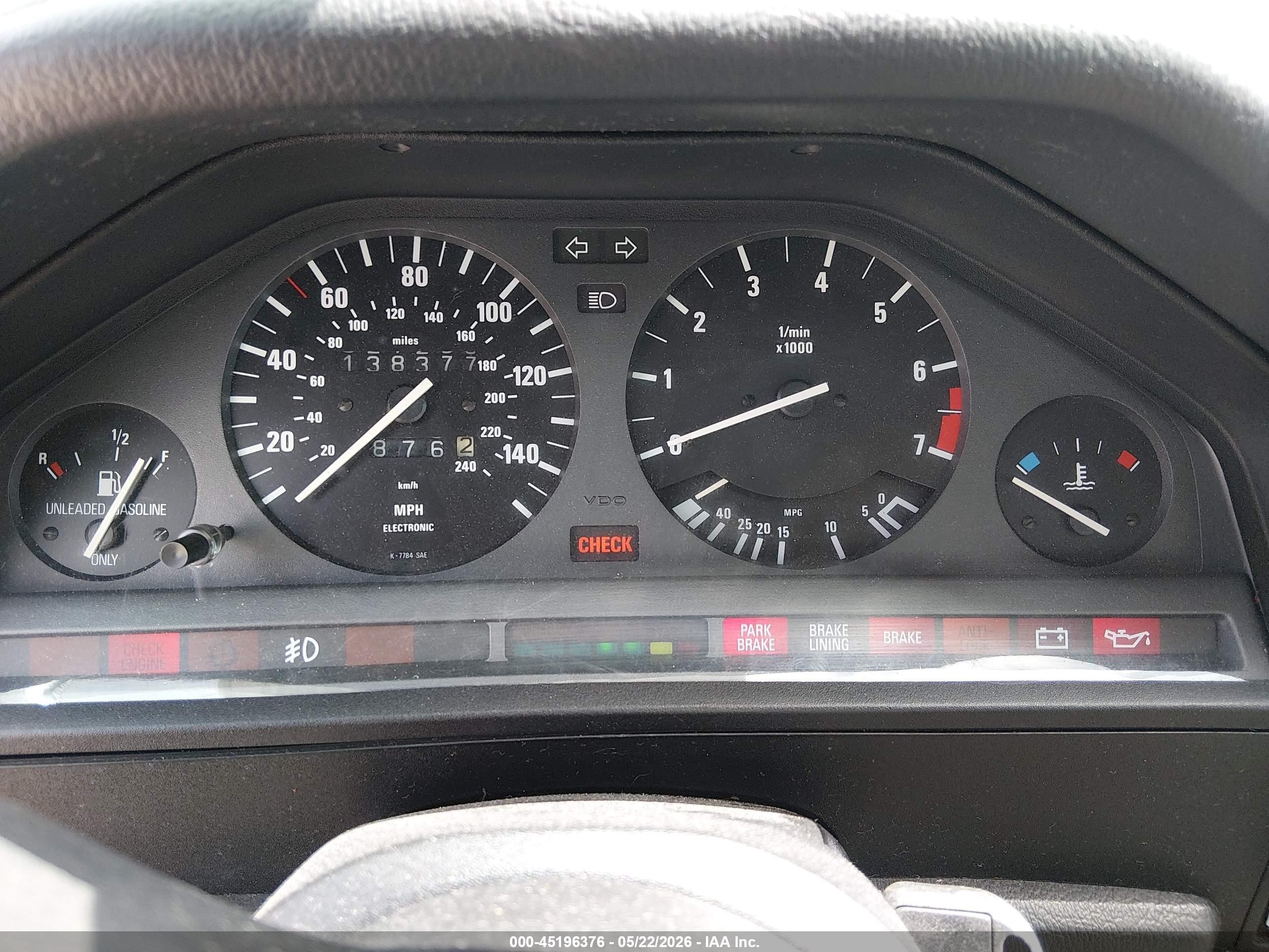 1987 Bmw 325 Is Red vin: WBAAA1304H2323015