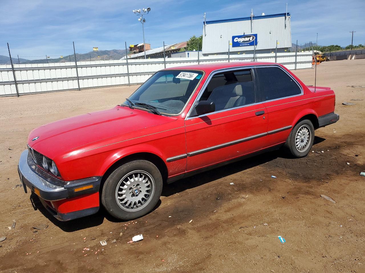 1986 Bmw 325 E Red vin: WBAAB5401G9687207