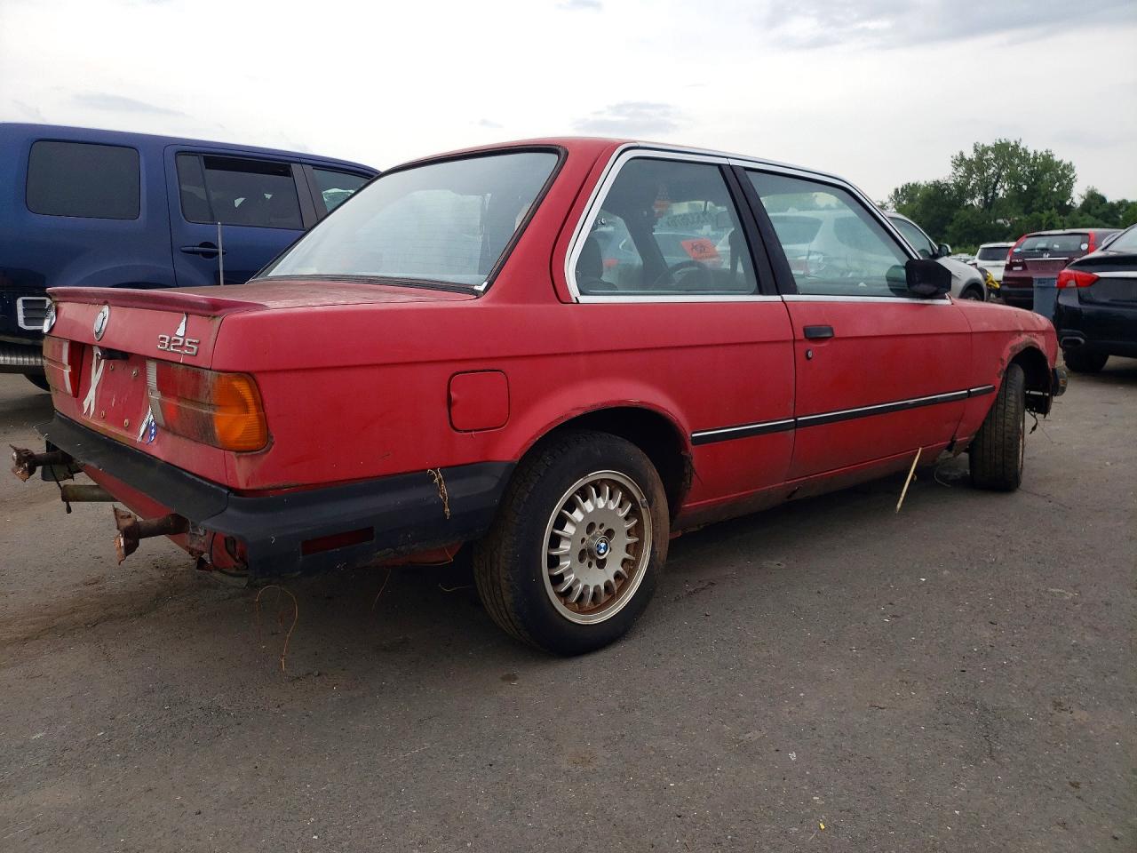 1987 Bmw 325 E Automatic/automatic Red vin: WBAAB6402H1689134