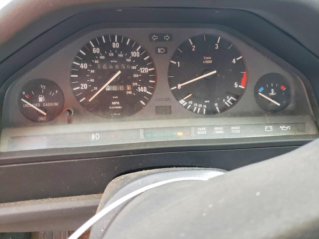 1987 Bmw 325 E Automatic/automatic Red vin: WBAAB6402H1689134