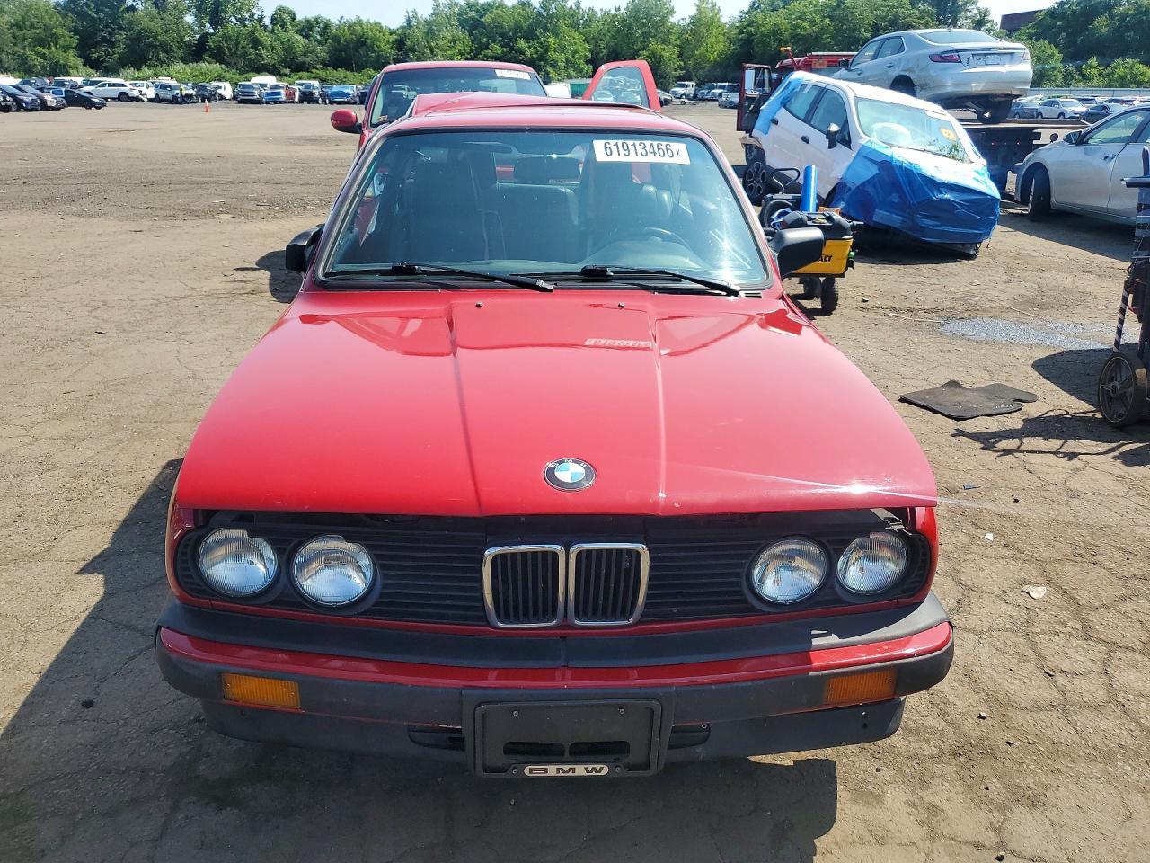 1987 Bmw 325 E Automatic Red vin: WBAAB6402H1689229