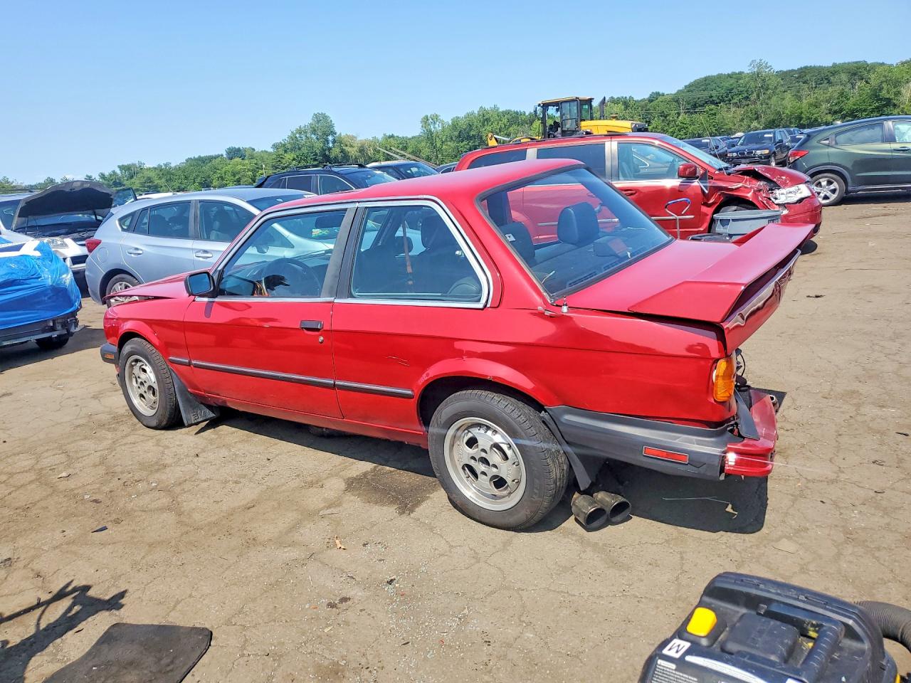 1987 Bmw 325 E Automatic Red vin: WBAAB6402H1689229