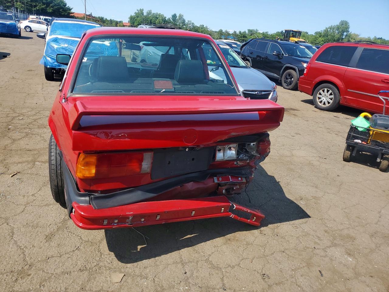 1987 Bmw 325 E Automatic Red vin: WBAAB6402H1689229