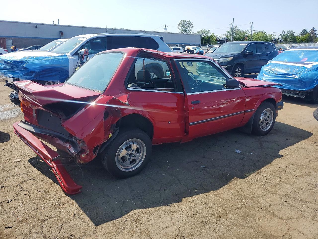 1987 Bmw 325 E Automatic Red vin: WBAAB6402H1689229