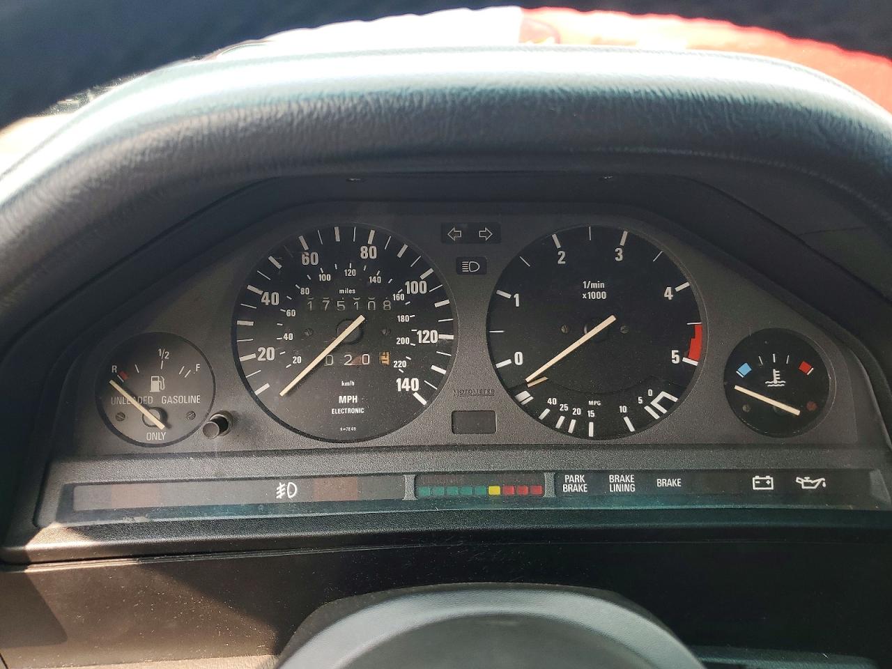 1987 Bmw 325 E Automatic Red vin: WBAAB6402H1689229