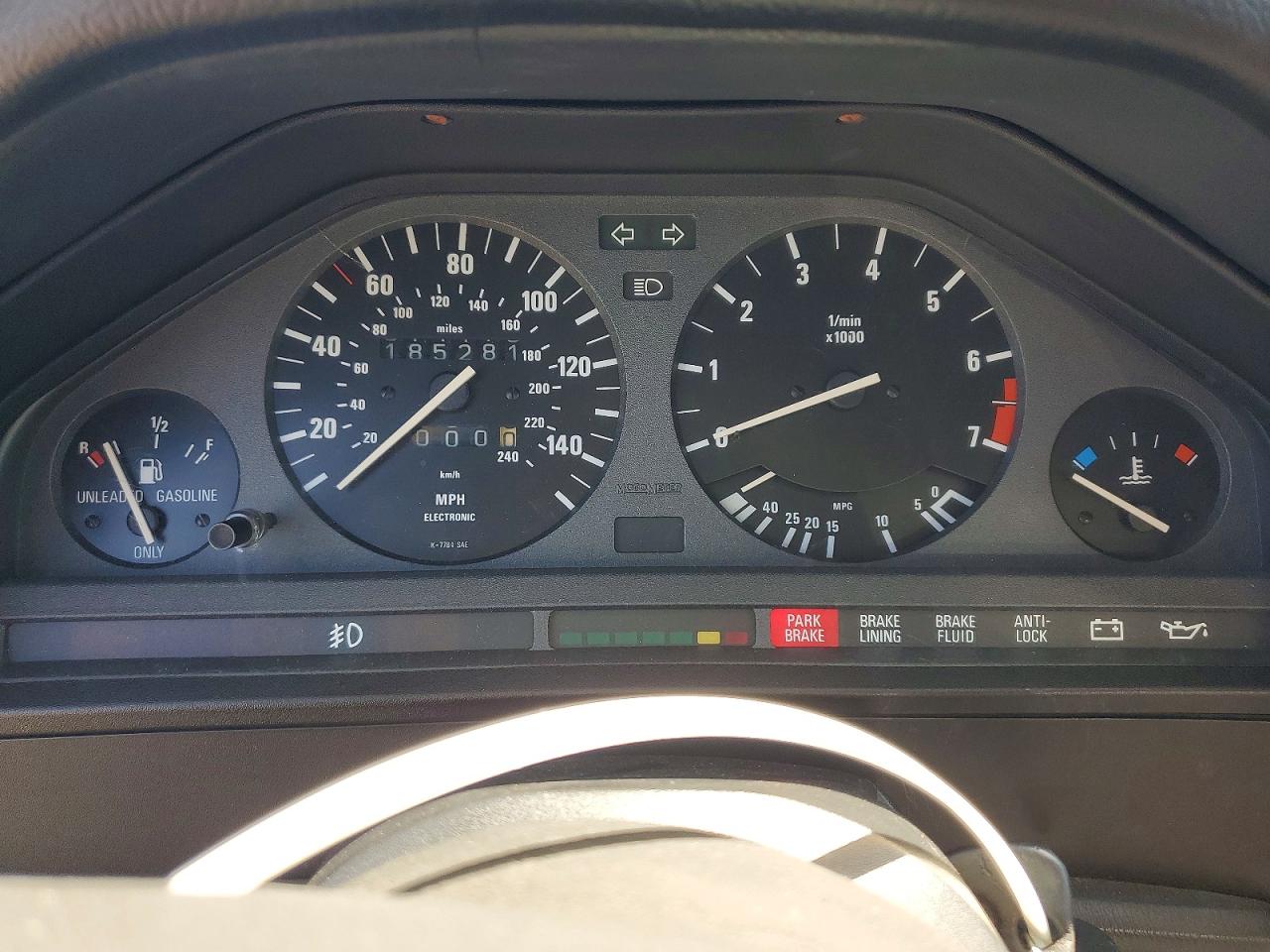 1990 Bmw 325 I Black vin: WBAAD1316LED12754
