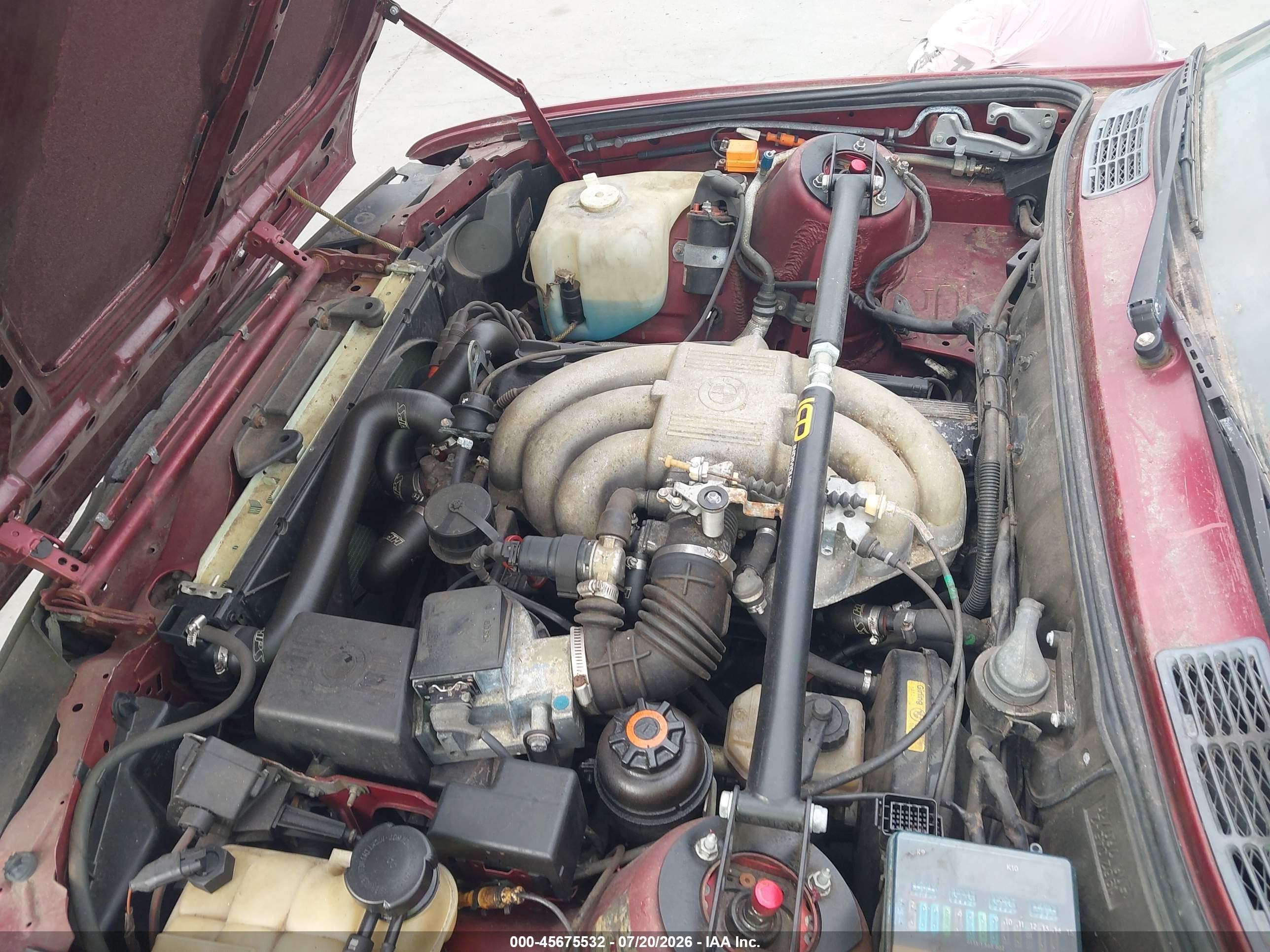 1991 Bmw 325 I Красный vin: WBAAD131XMED14587