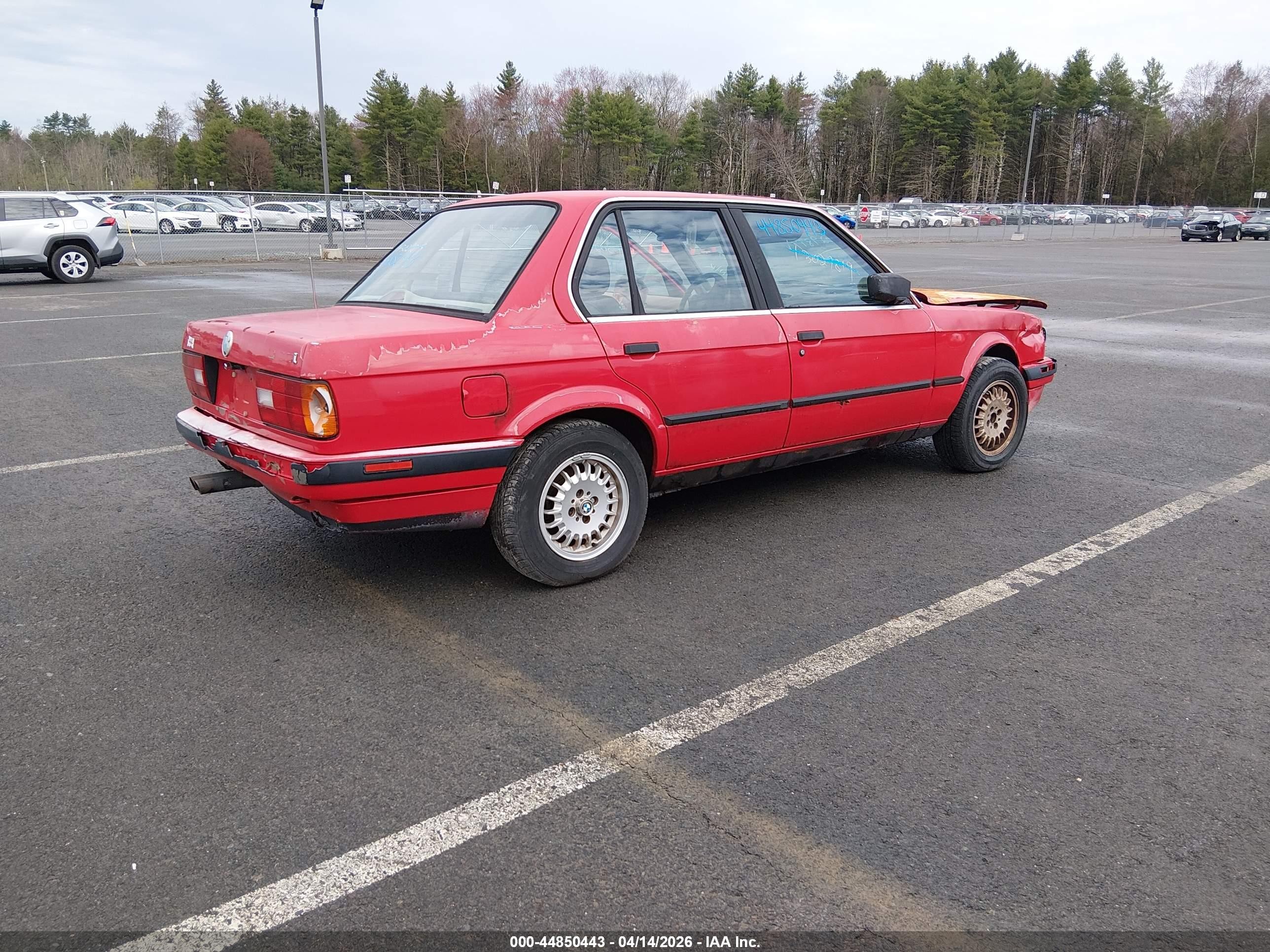 1989 Bmw 325 I Automatic Red vin: WBAAD2302K8846177