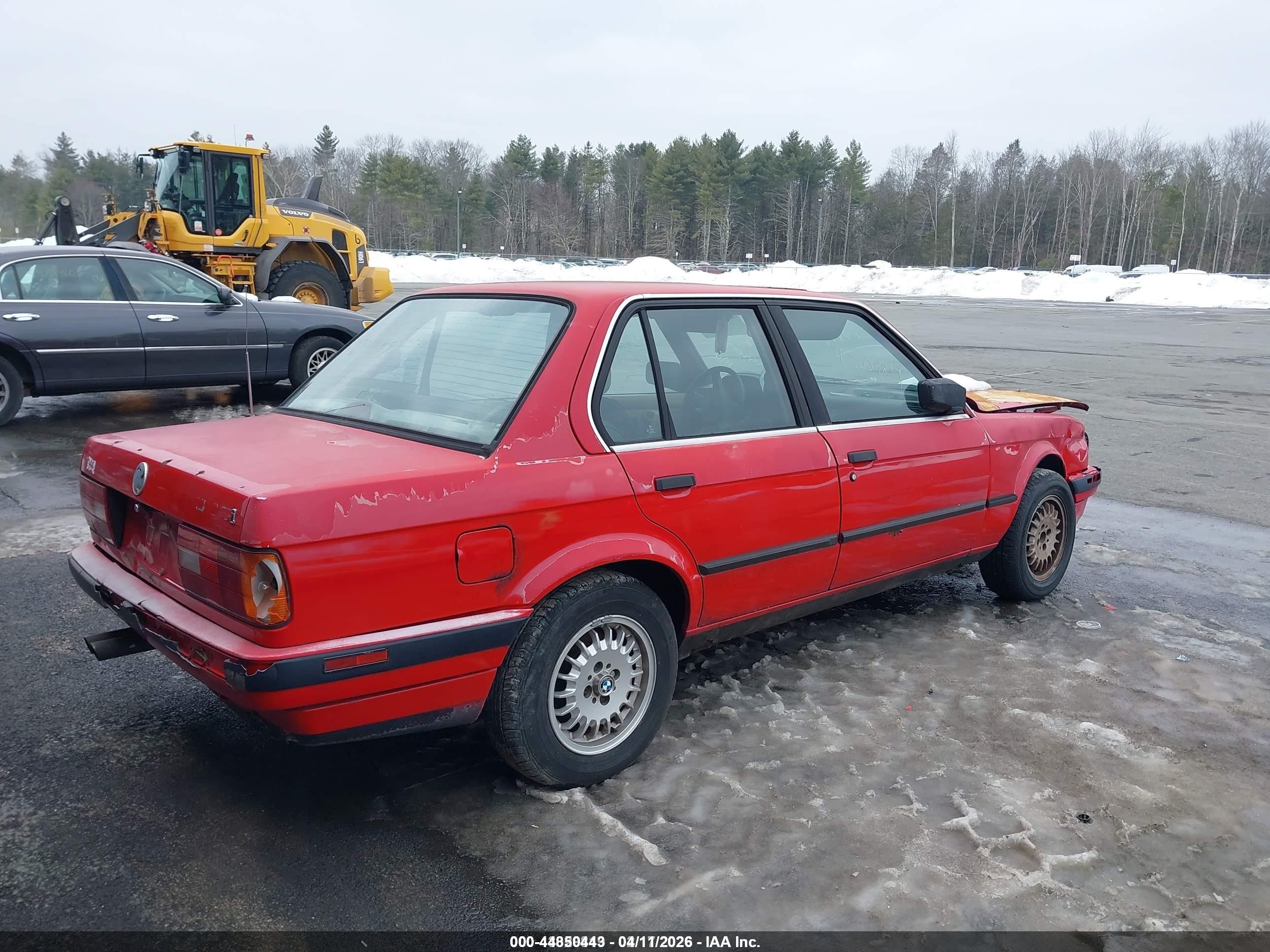 1989 Bmw 325 I Automatic Red vin: WBAAD2302K8846177