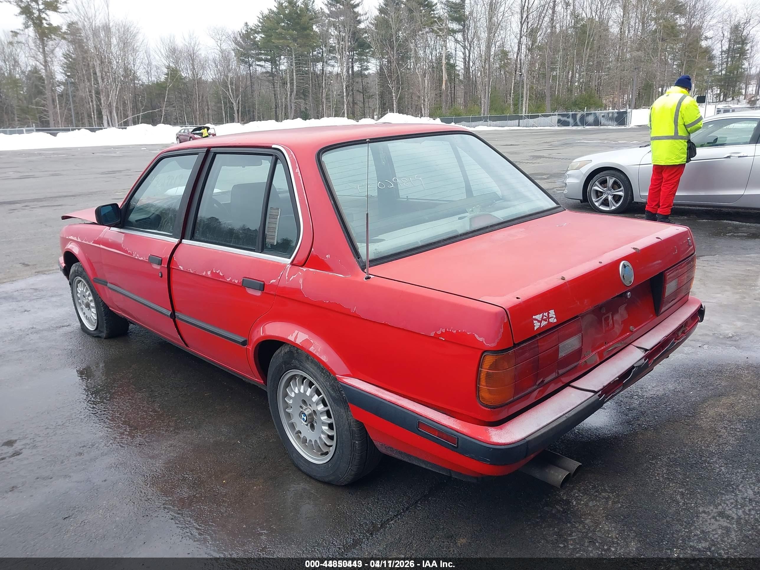 1989 Bmw 325 I Automatic Red vin: WBAAD2302K8846177