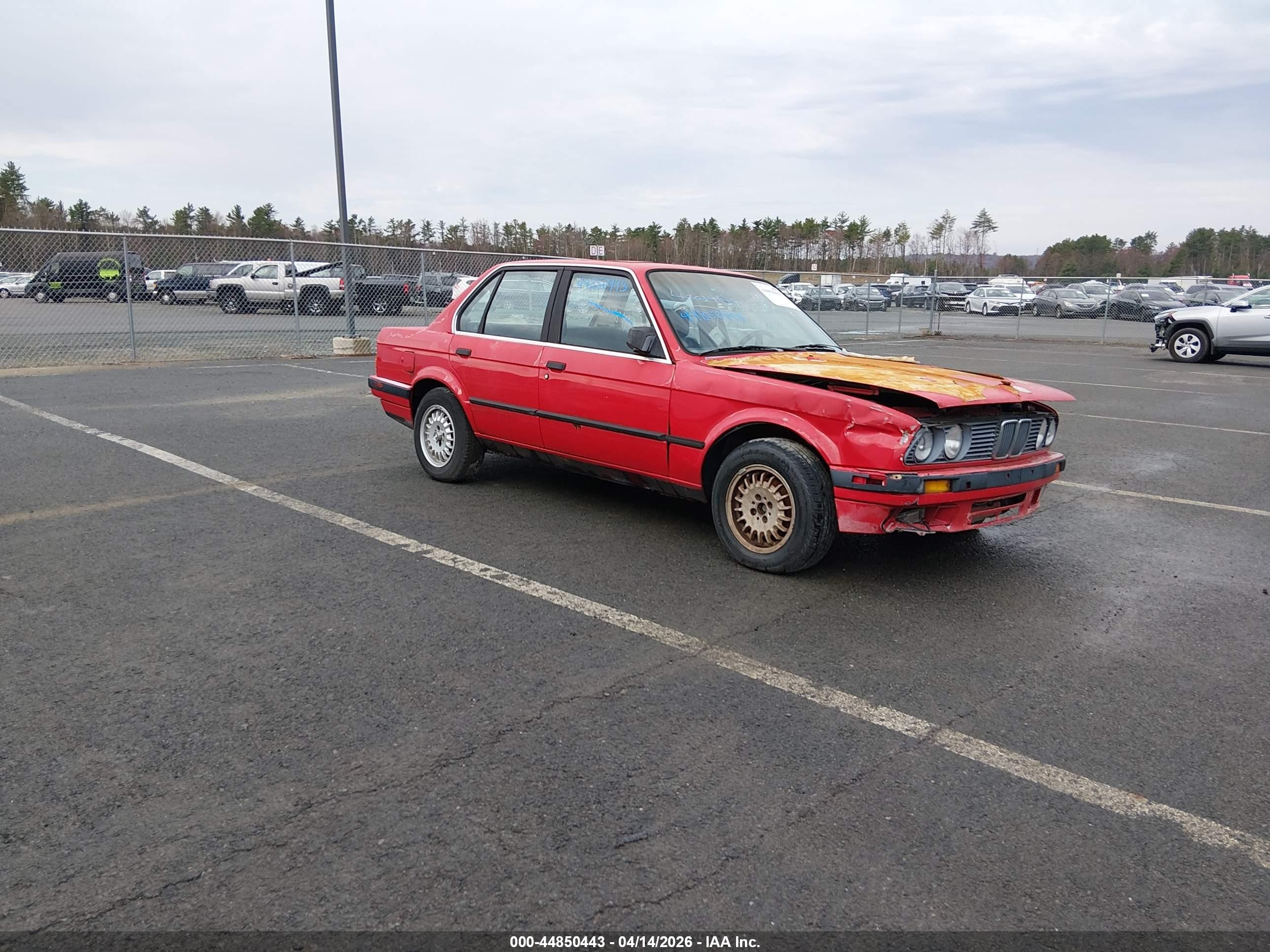 1989 Bmw 325 I Automatic Red vin: WBAAD2302K8846177