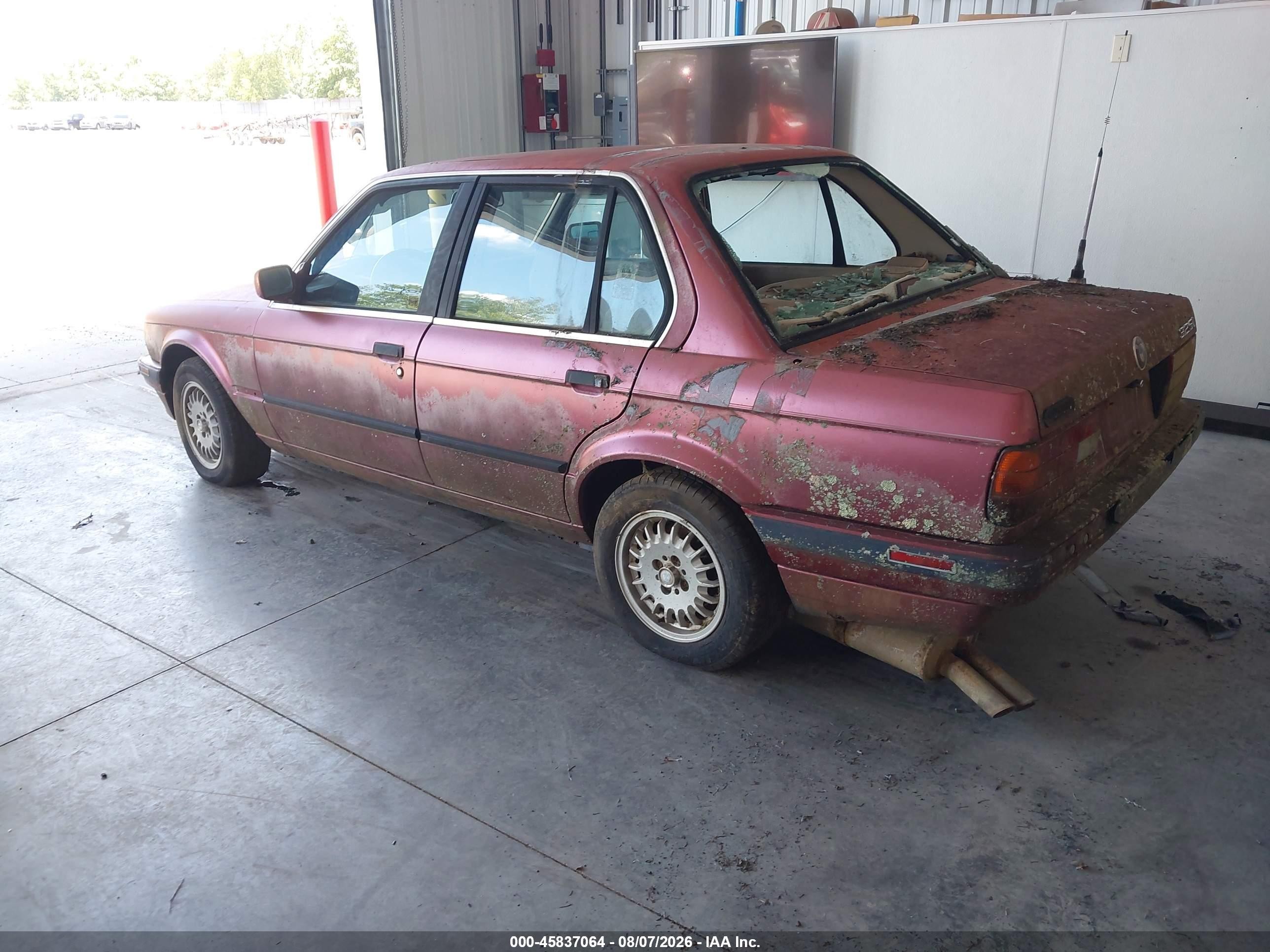 1991 Bmw 325 I Automatic Красный vin: WBAAD2315MED29648